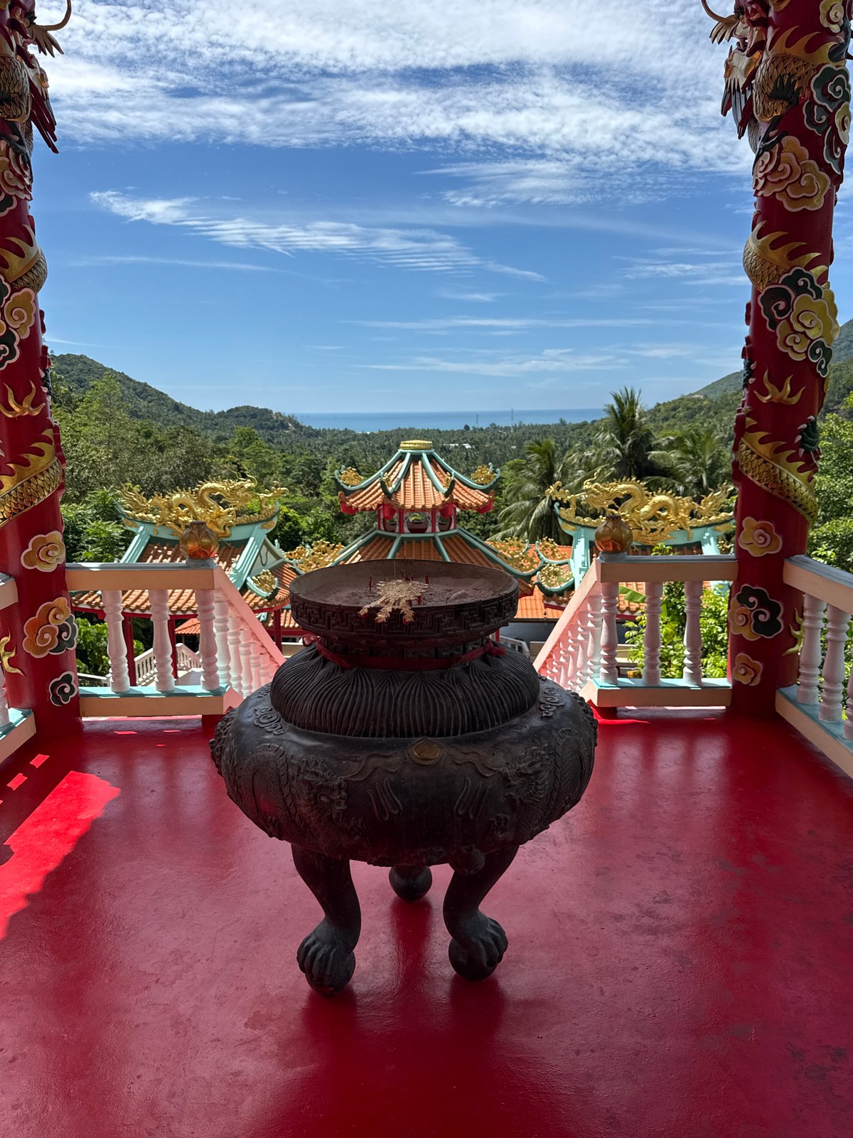 Buddhist temple complex documented on Koh Phangan island