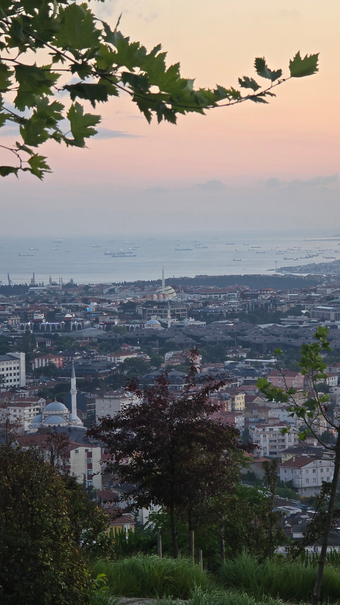 Sunset over the Bosphorus from Üsküdar's hilltop viewpoints