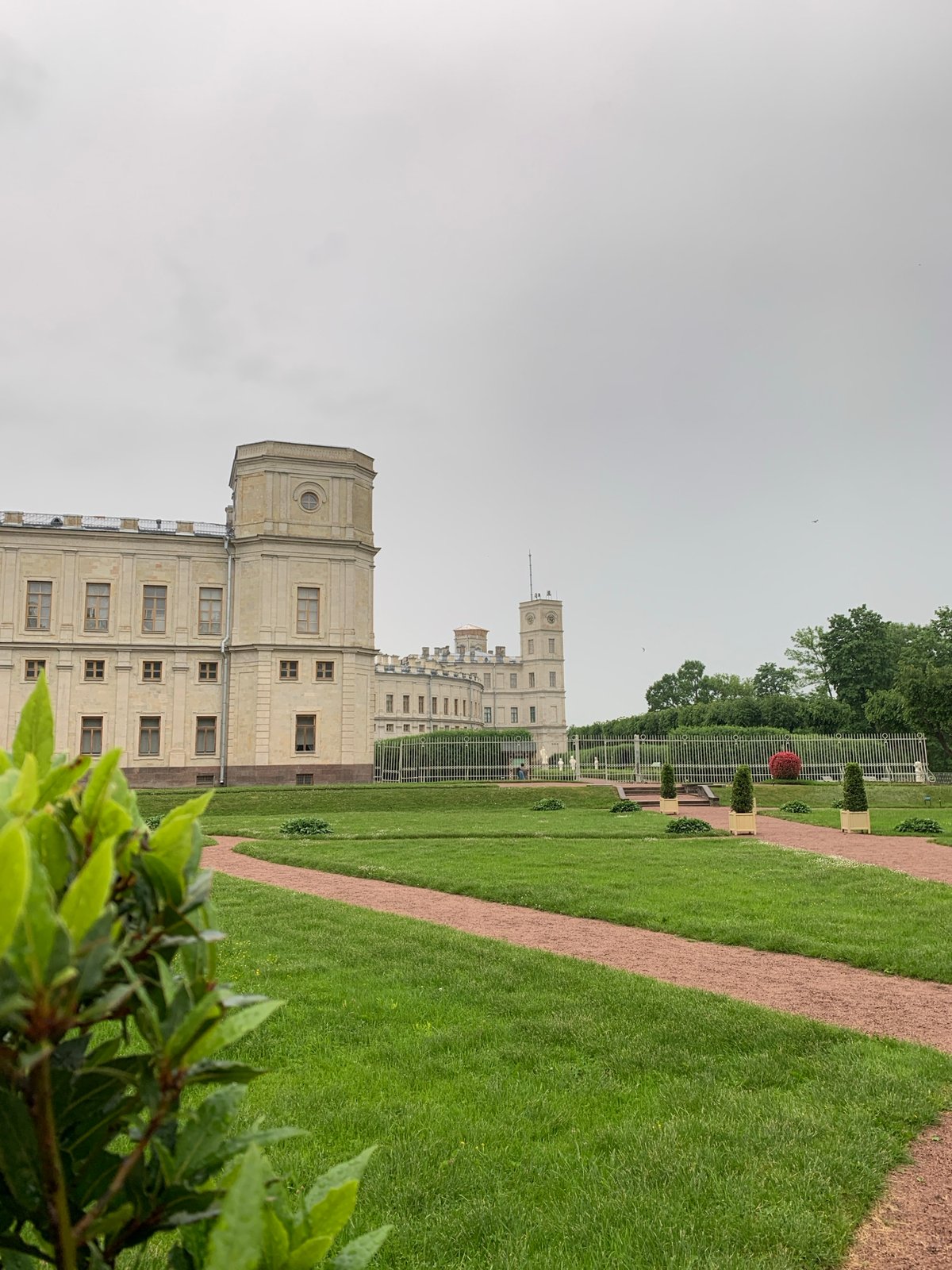 Rainy day at Gatchina Palace feeding swans and exploring grounds