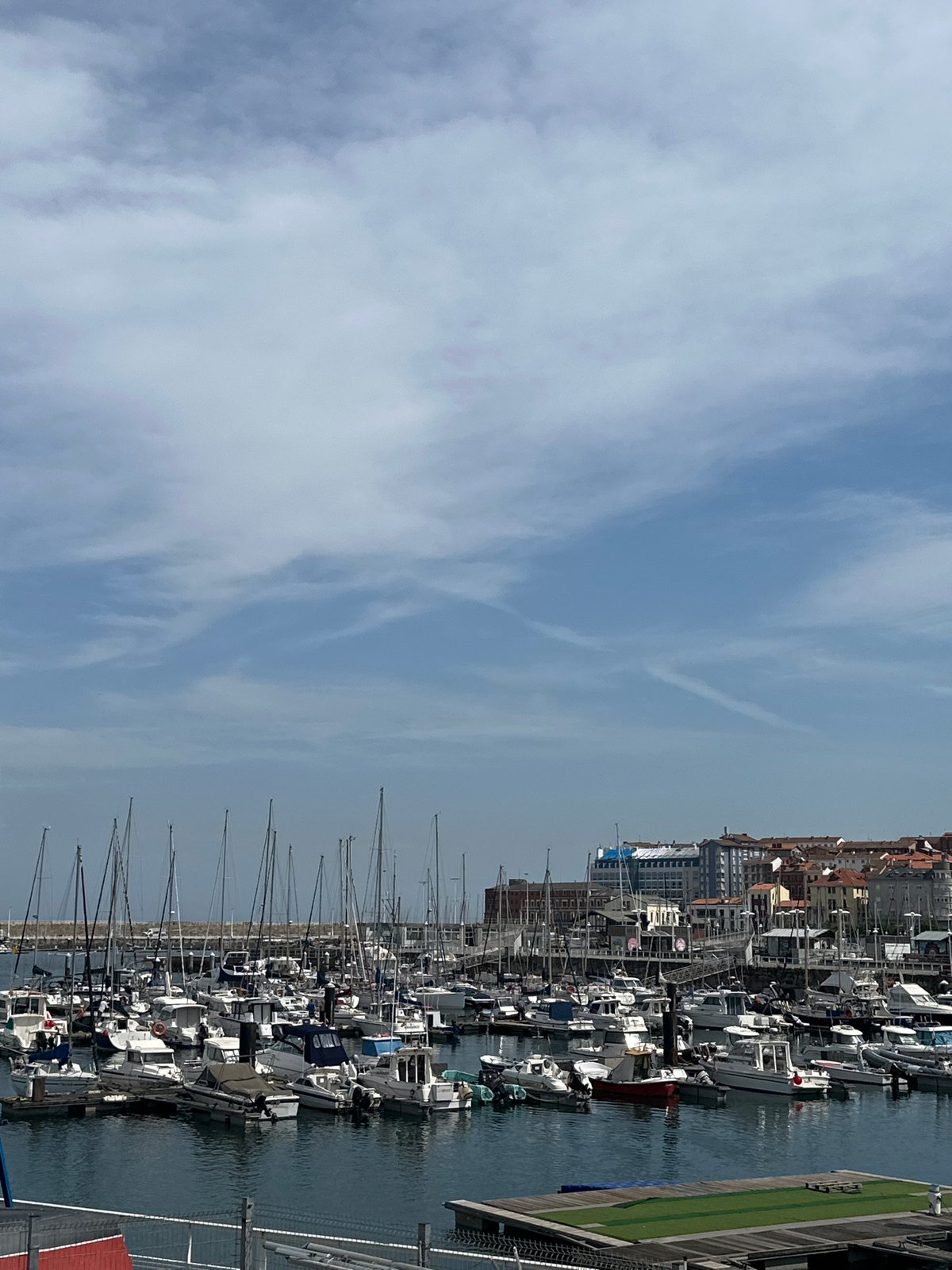 Morning scenes captured around Gijón marina district, northern Spain