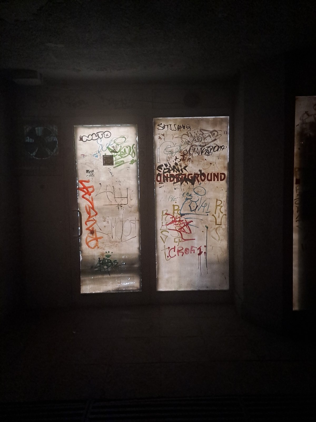 Evening documentation of urban Sofia scenes including abandoned buildings