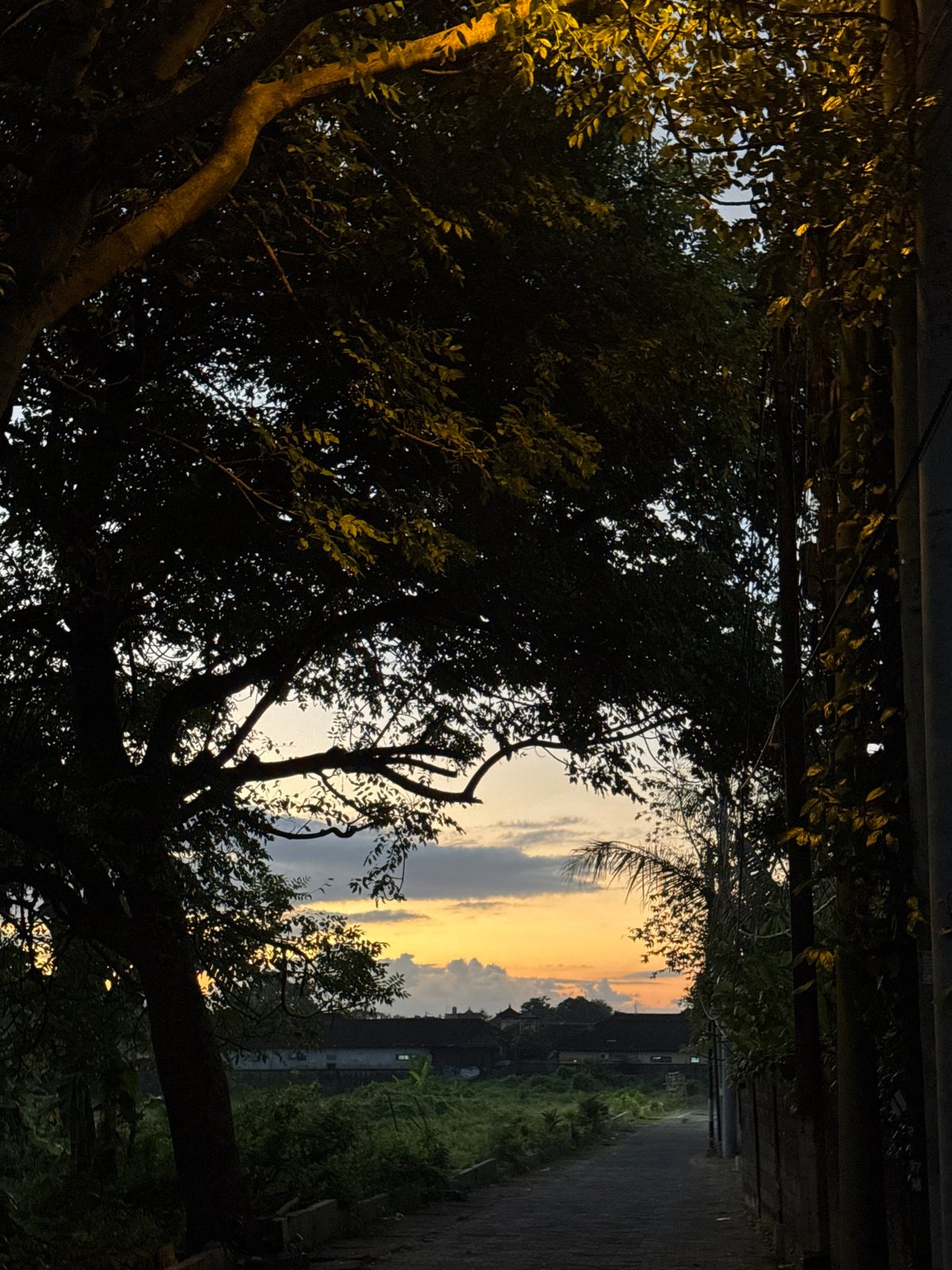 Dawn or dusk scenes captured in Kuta, Indonesia