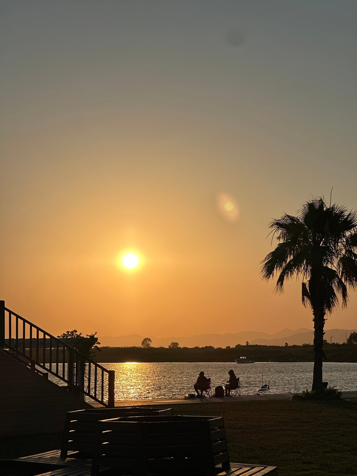 Golden hour at Fethiye's waterfront promenade