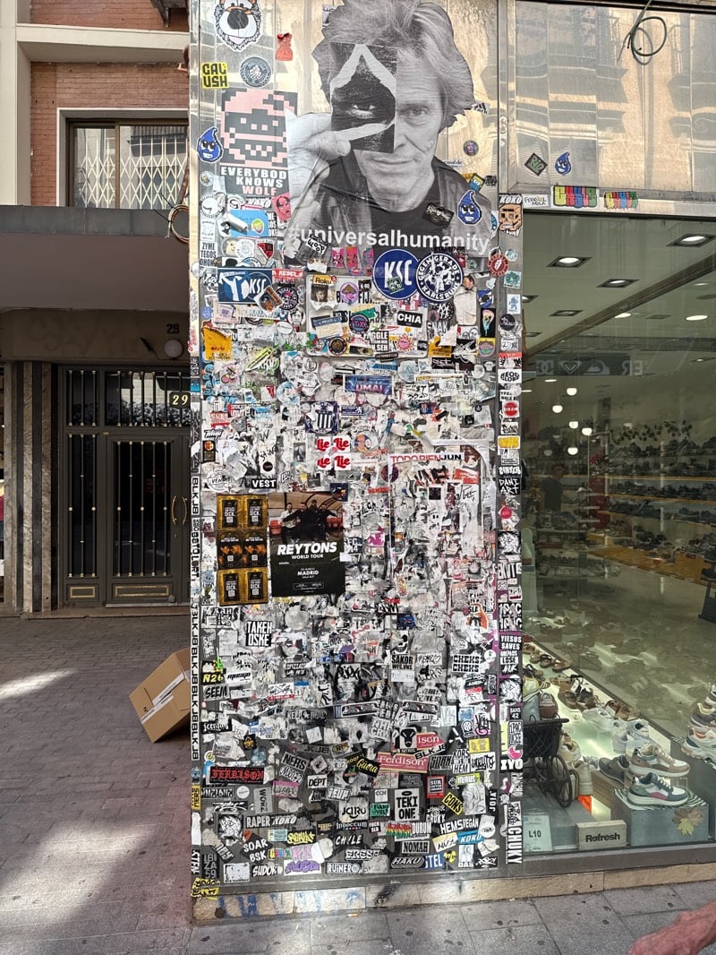 Afternoon street life documented across central Madrid pedestrian areas