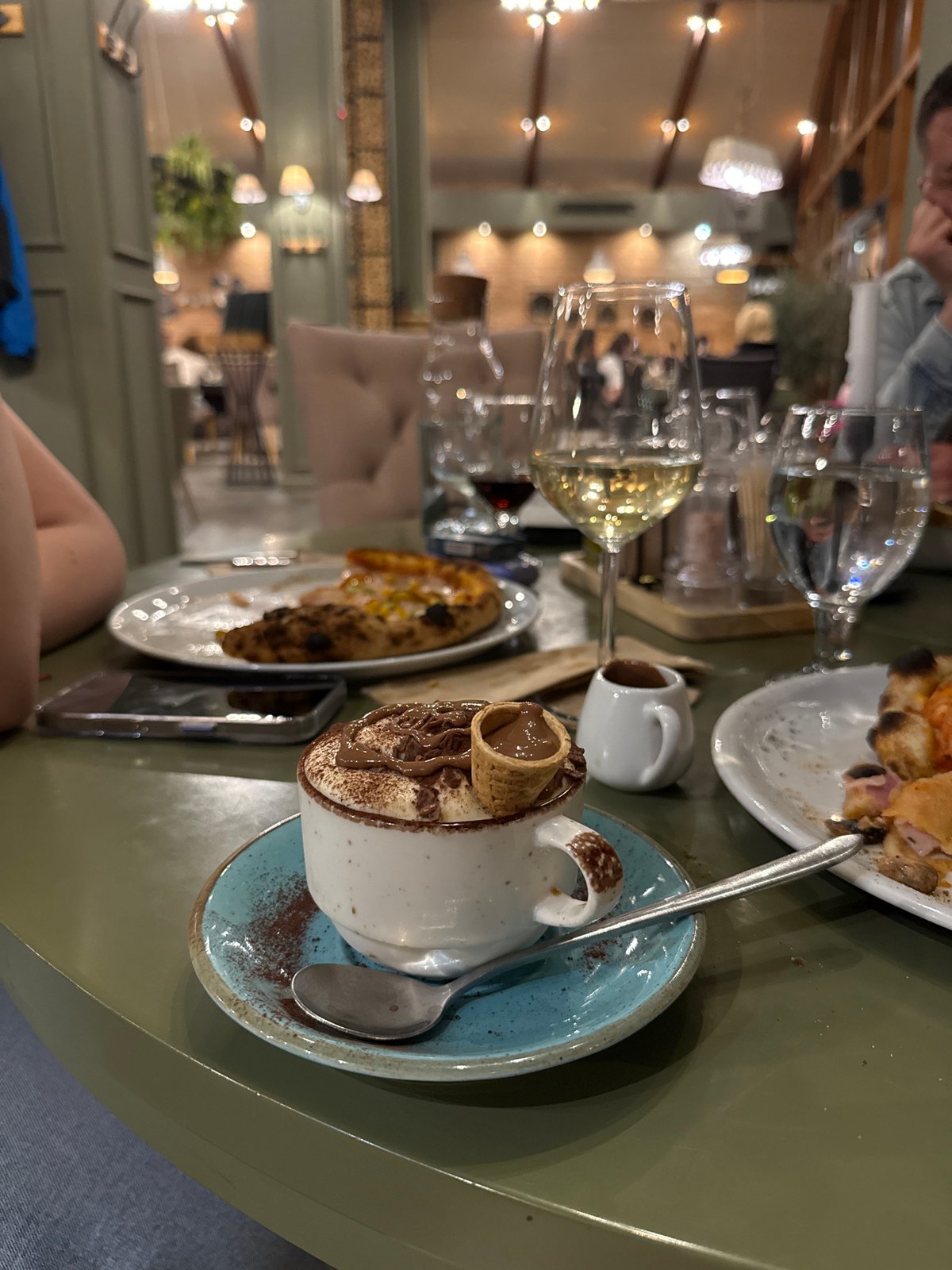 Evening dining experience documented at Bansko restaurant