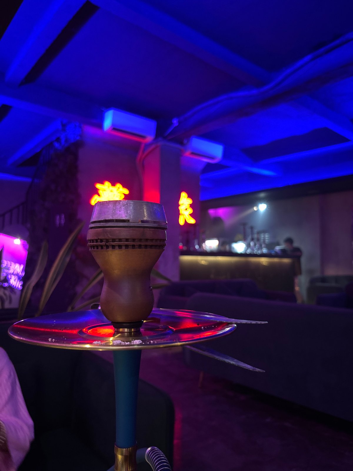 Evening hookah lounge scenes captured in Kuta Selatan, Indonesia