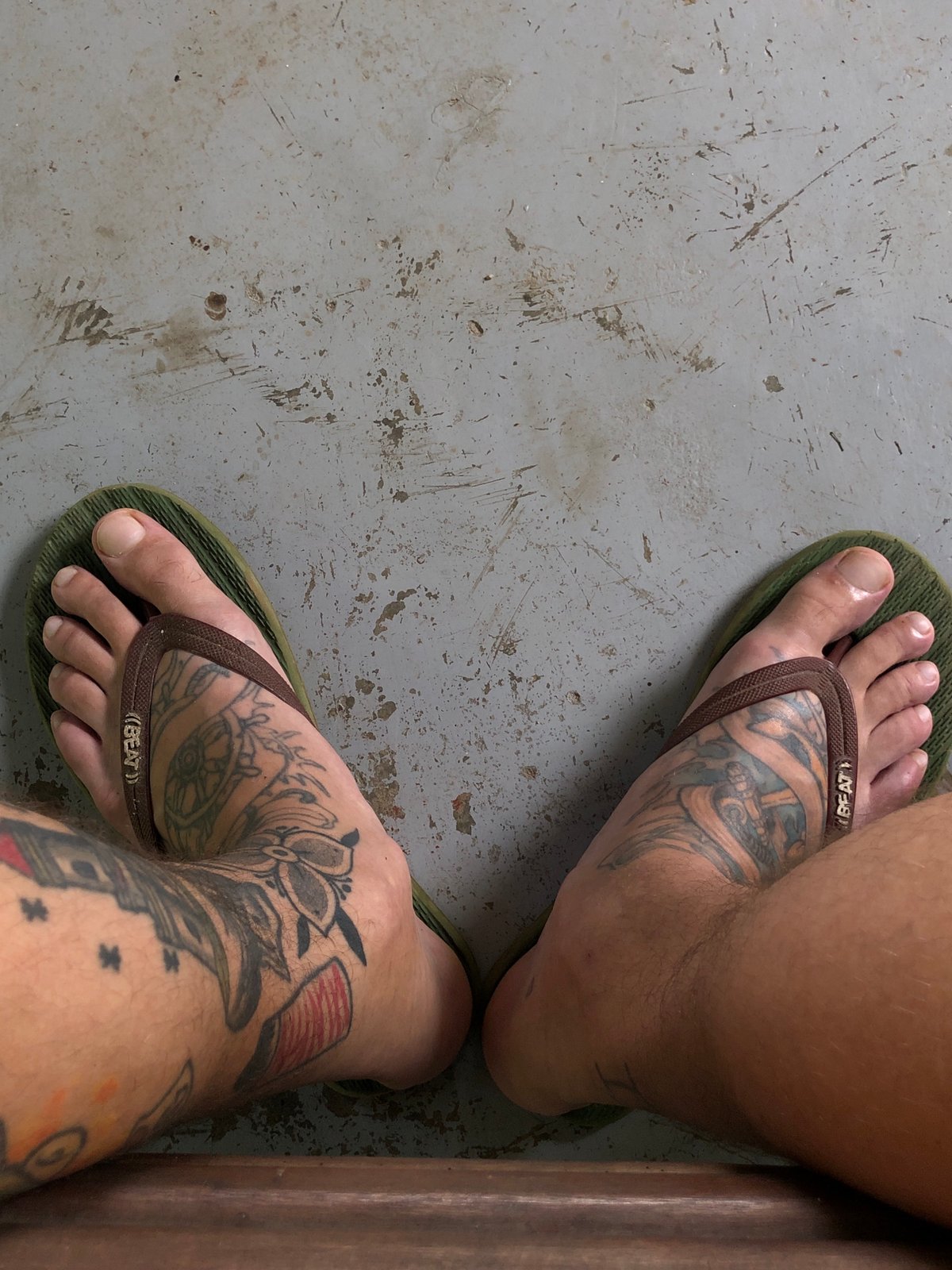 Tattooed individual documented in tropical Sri Lankan setting
