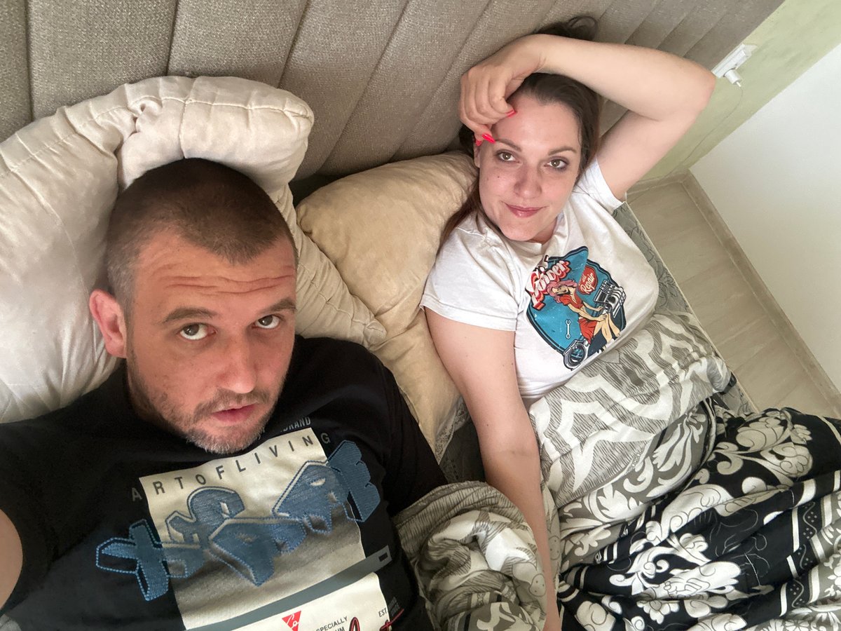Couple resting together in Sofia residential setting