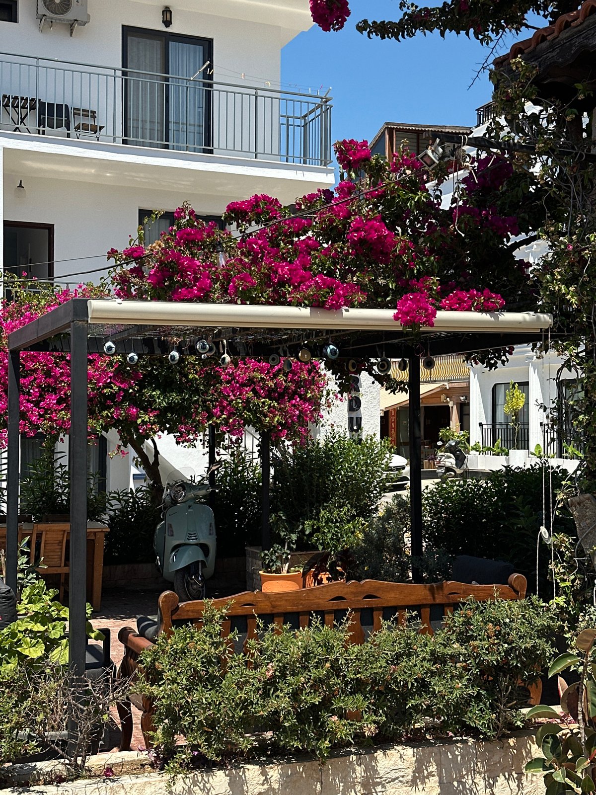 Morning scenes captured at Kaş resort complex, Turkey