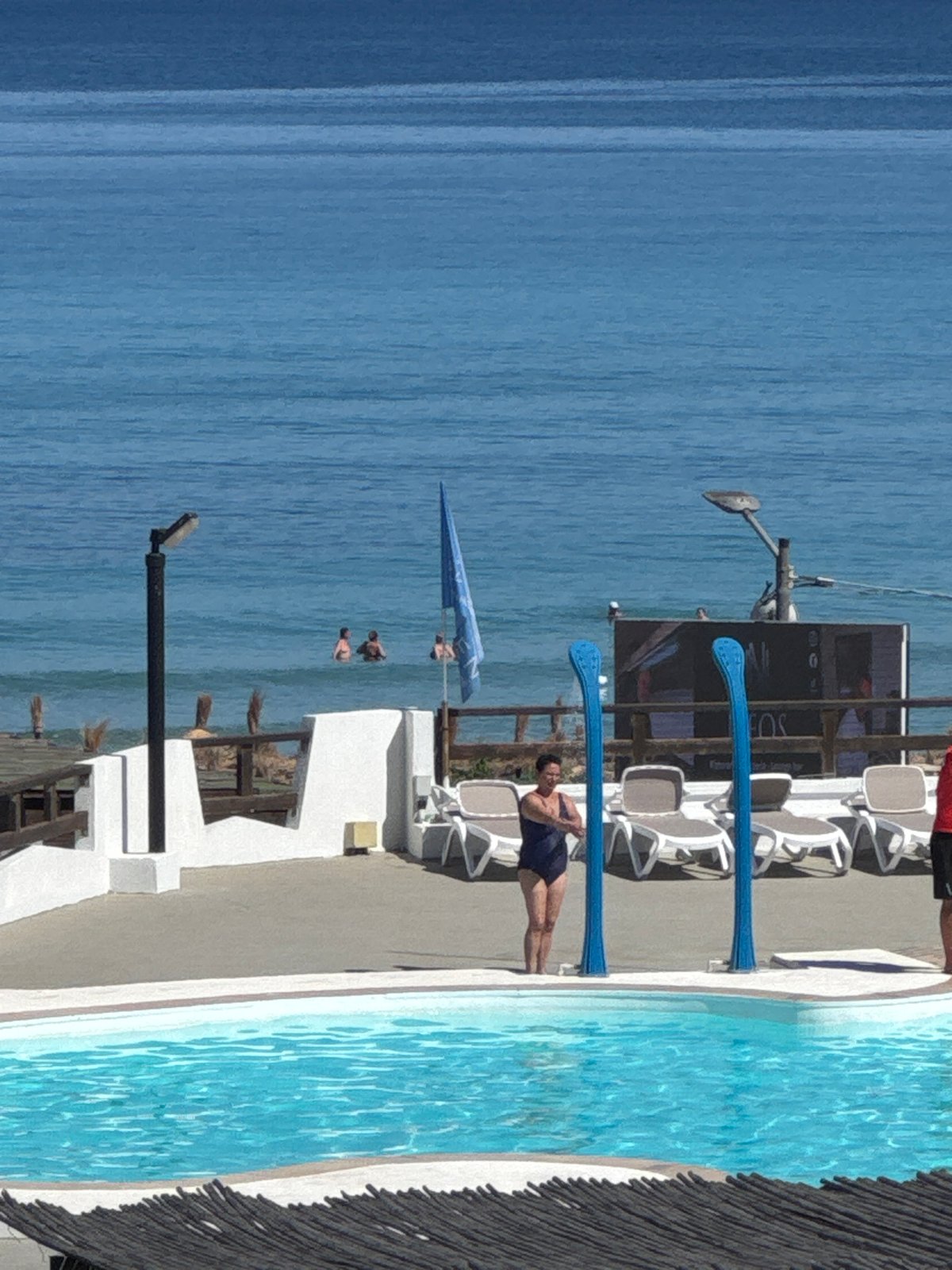 Lazy summer morning at a Sicilian beach resort