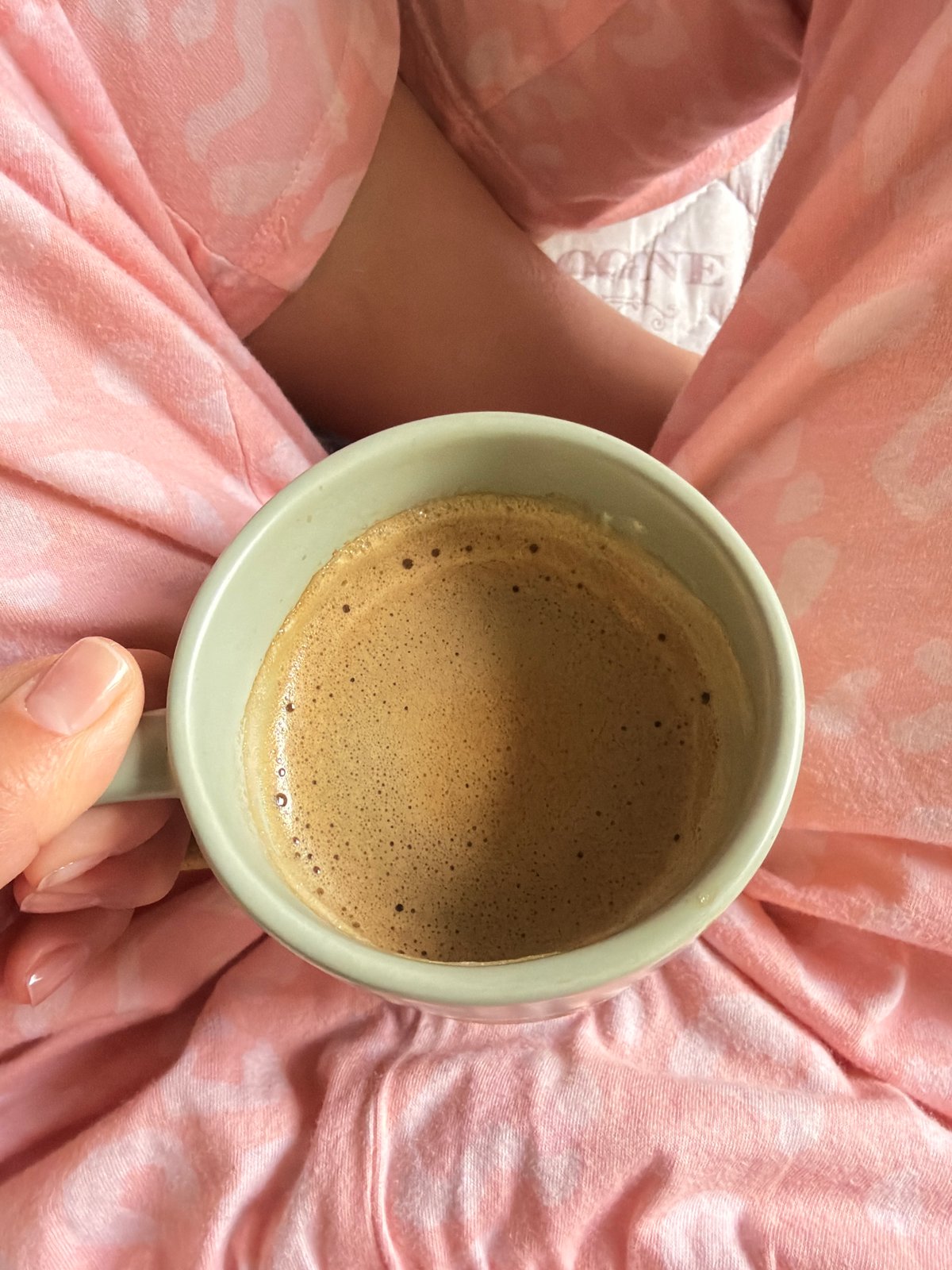 Early morning coffee moment captured in Pleven, Bulgaria