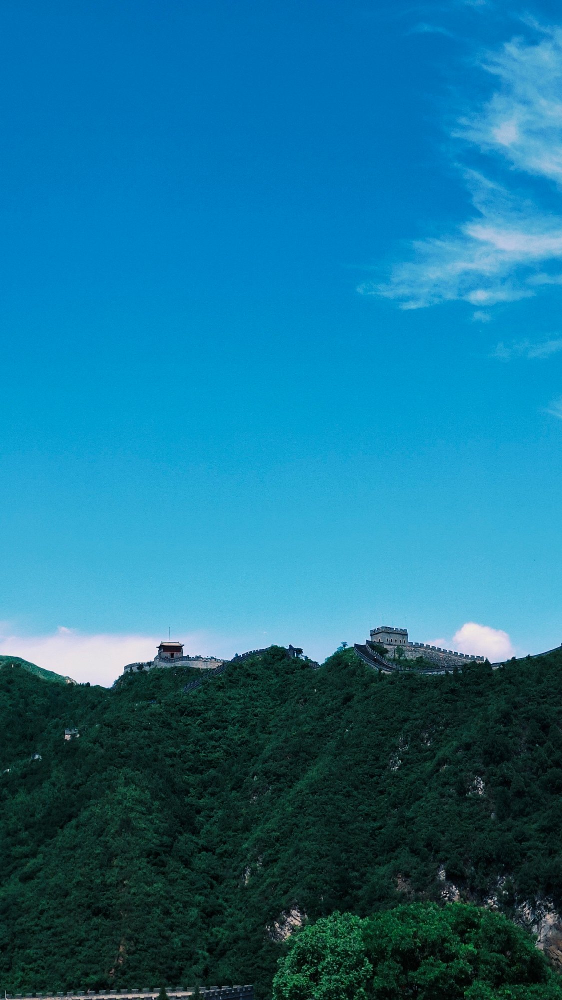 Great Wall section documented in Changping District morning hours