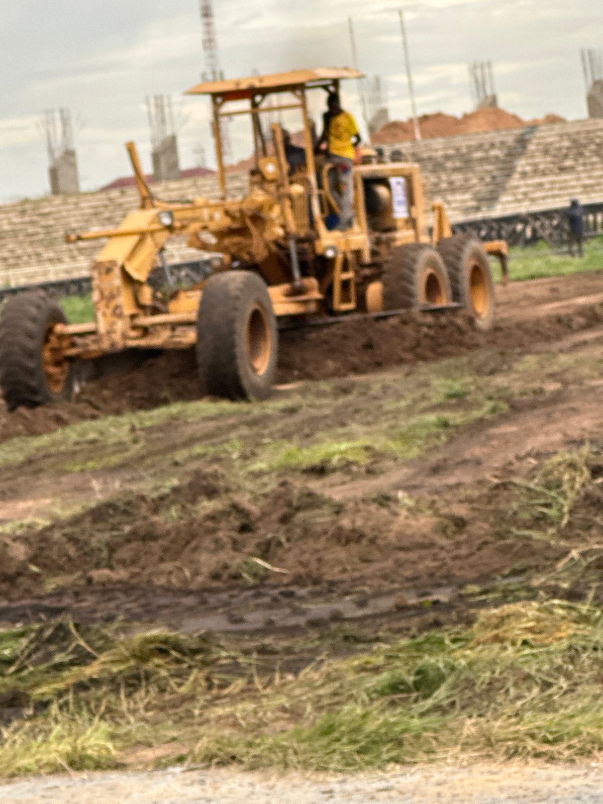 Stadium construction underway in Dadi Riba, Nigeria