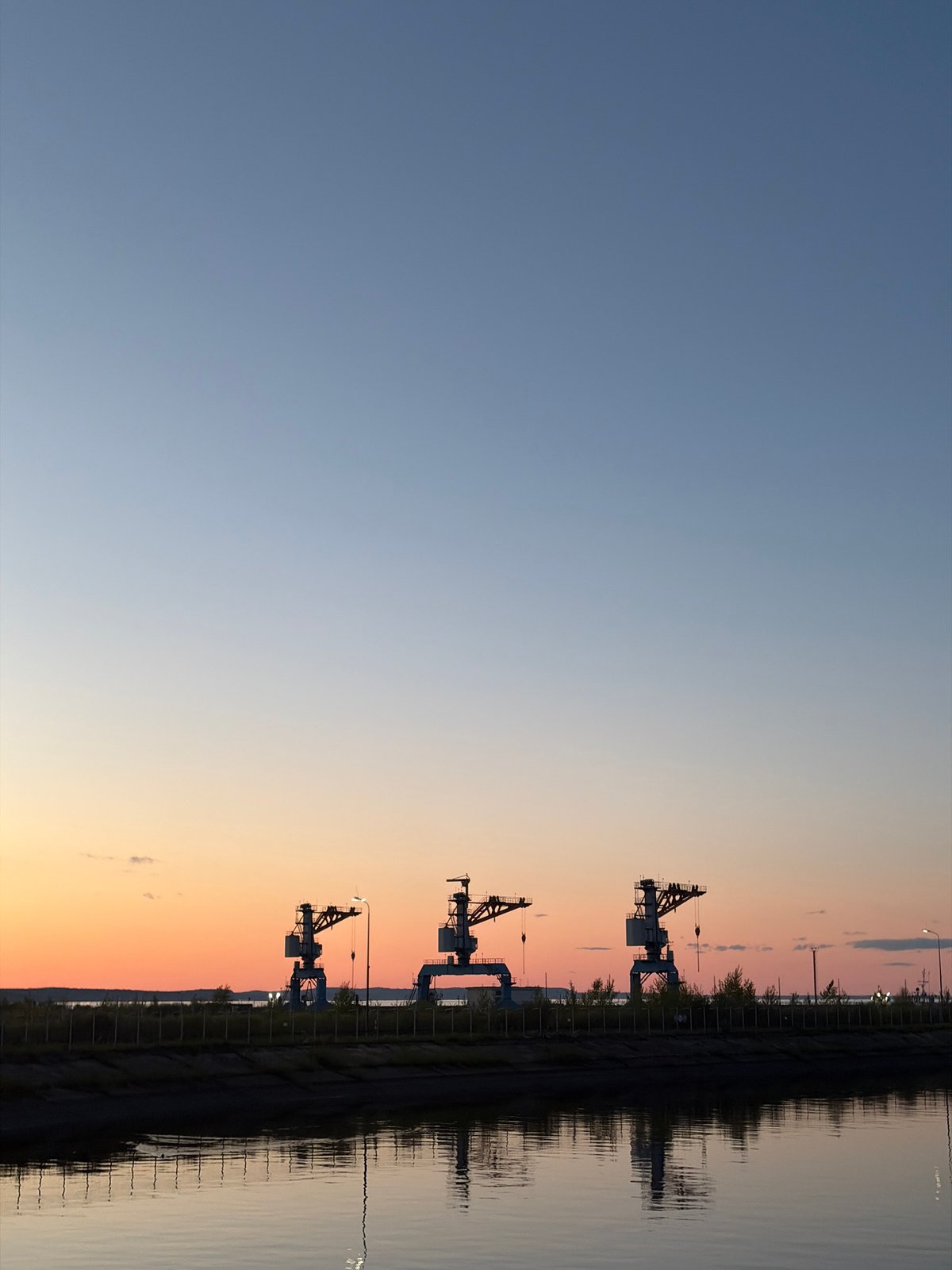 Industrial waterfront activity documented at Kama Reservoir, Chaikovsky