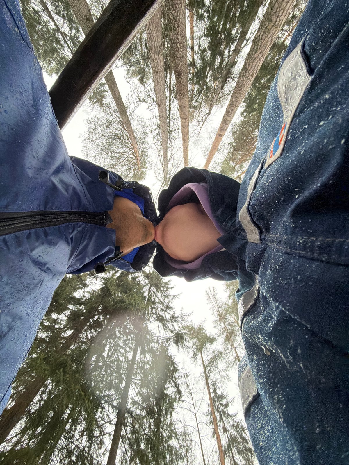 Forest encounters and winter activities captured near Chaikovsky, Russia