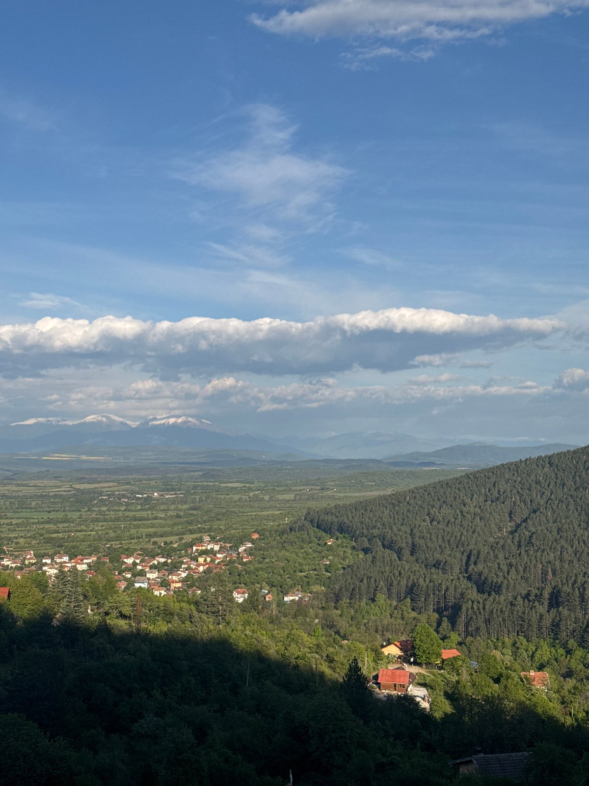 Mountain landscape documented near Kyustendil, Bulgaria