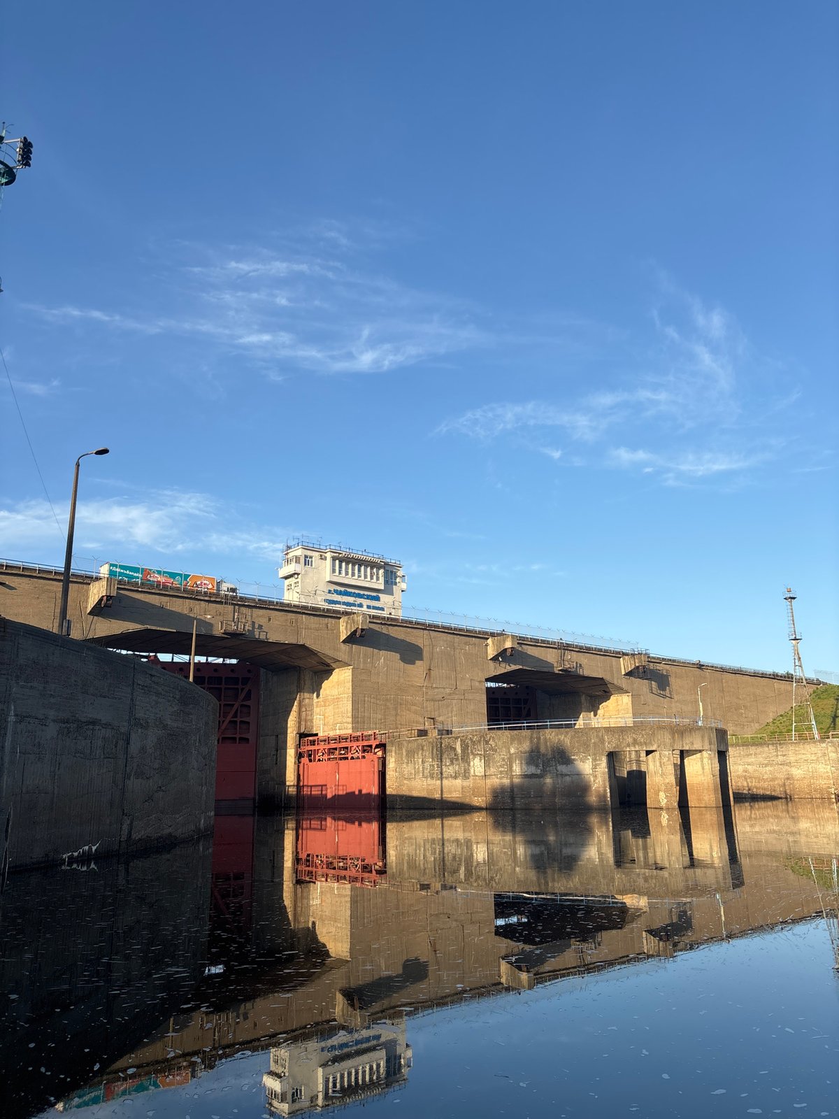 Afternoon documentation of Chaikovsky waterfront and dam infrastructure