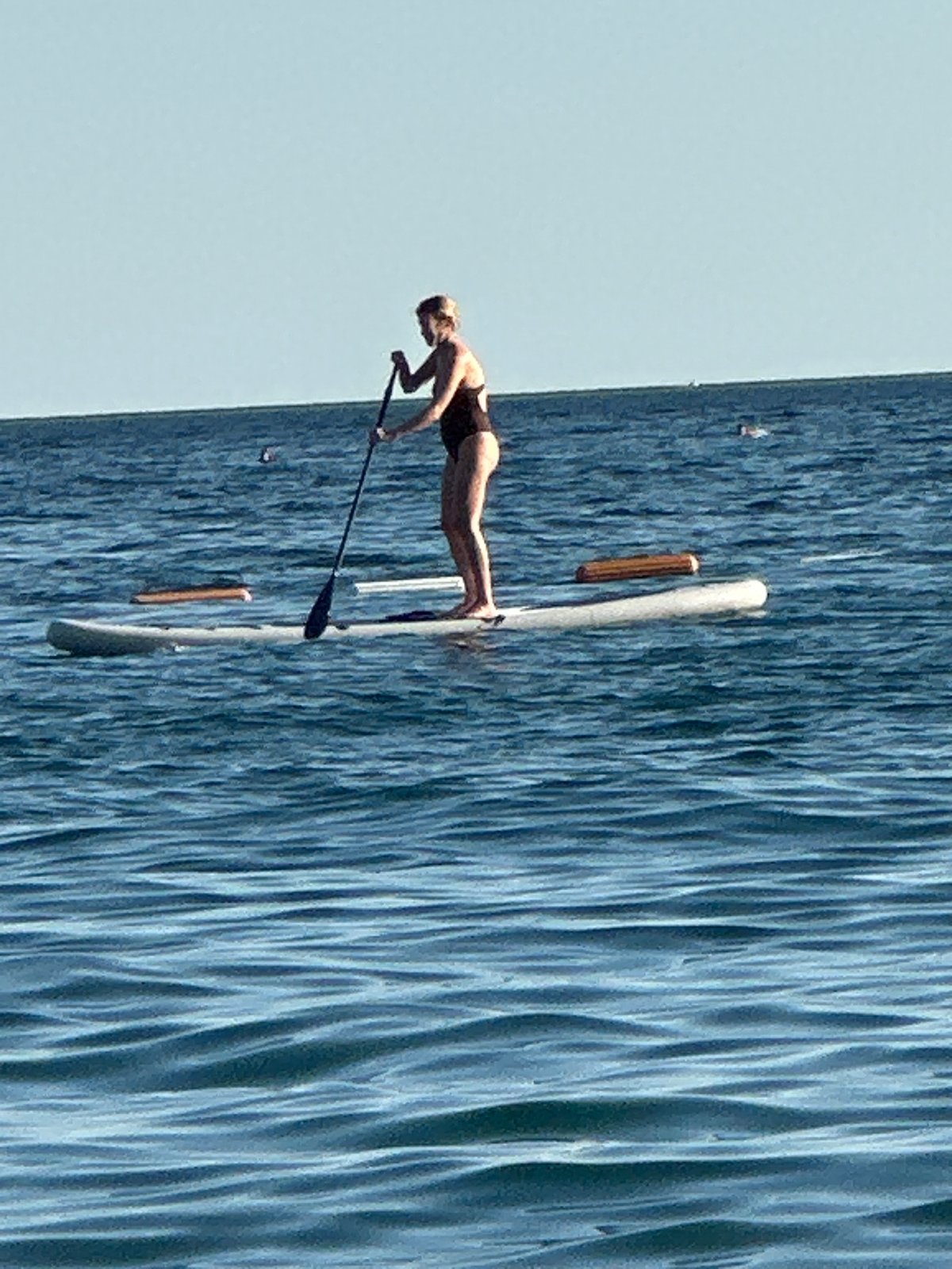 Parasailing and paddleboarding off the Boreti coast