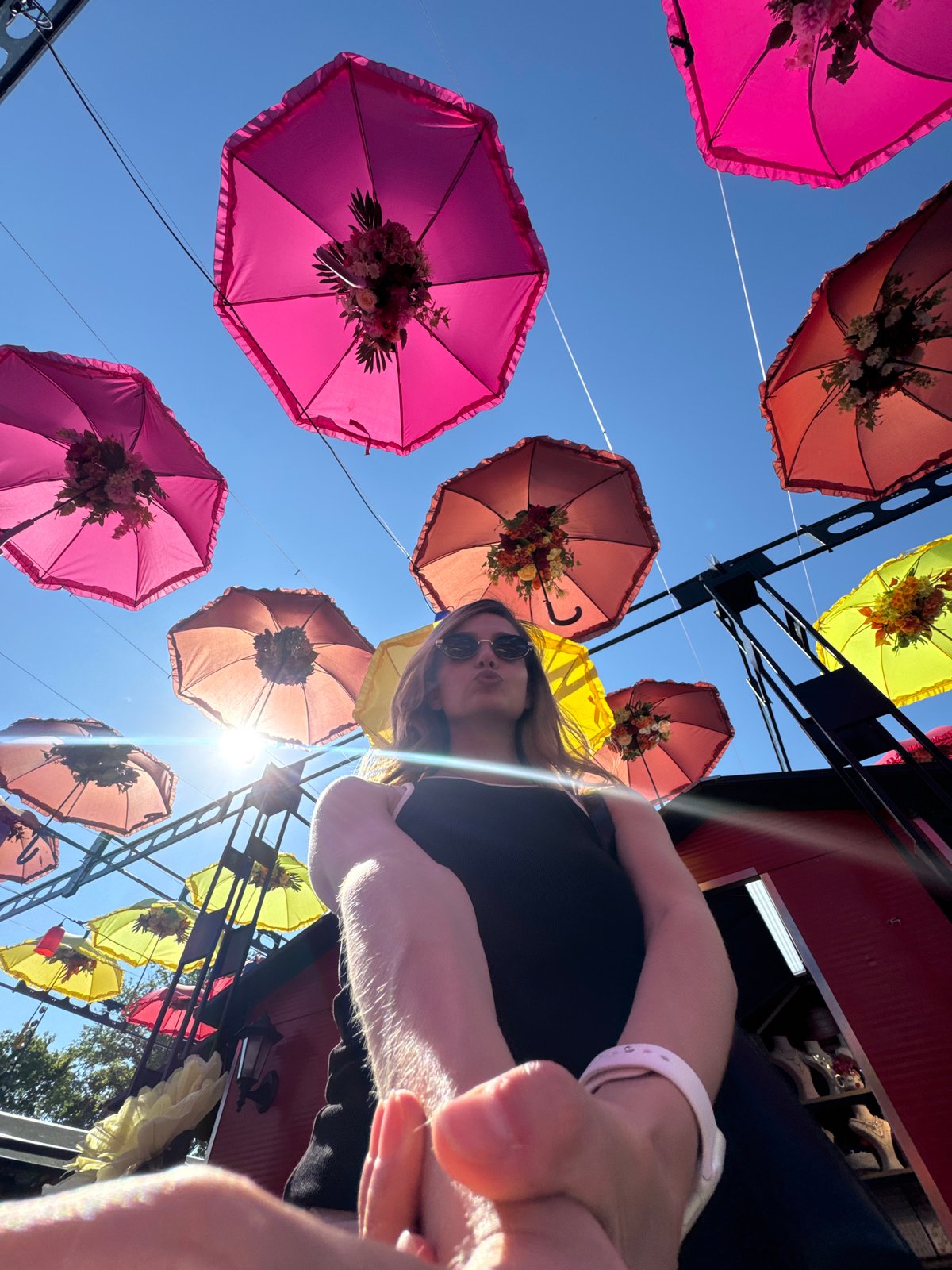 Outdoor event with decorative displays held in Istanbul's Beyoğlu district
