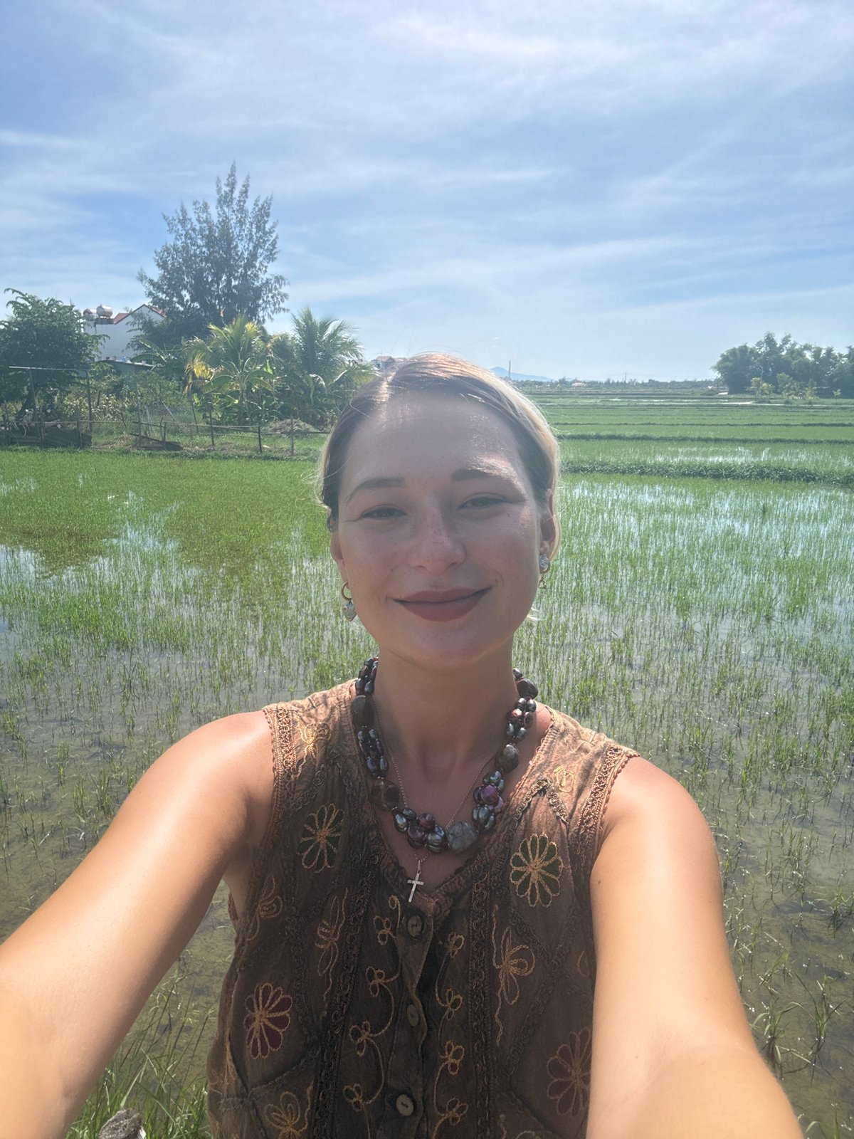 Lunch stop at a rice paddy restaurant outside Hoi An