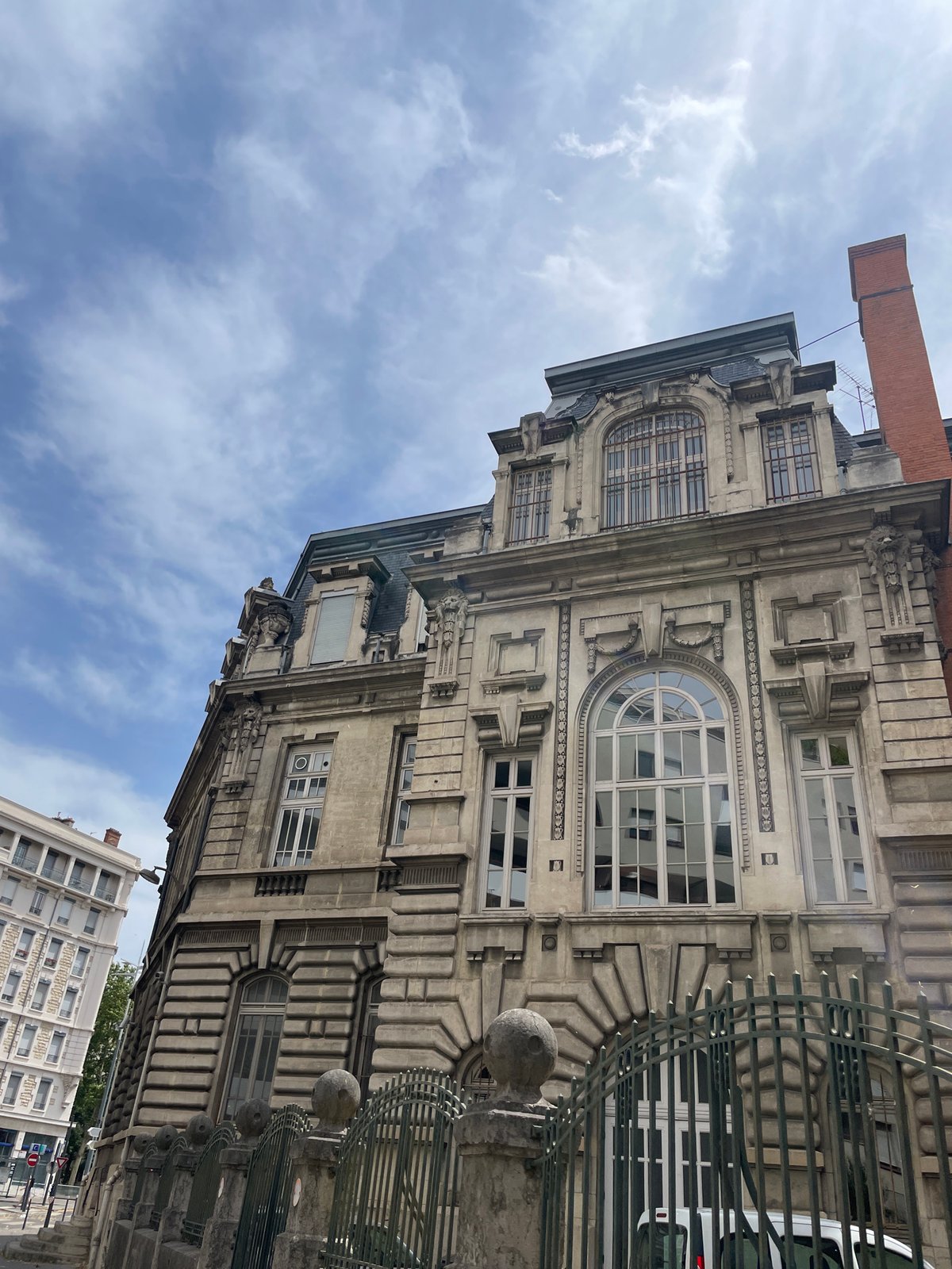 Historic and modern architecture side by side in Lyon