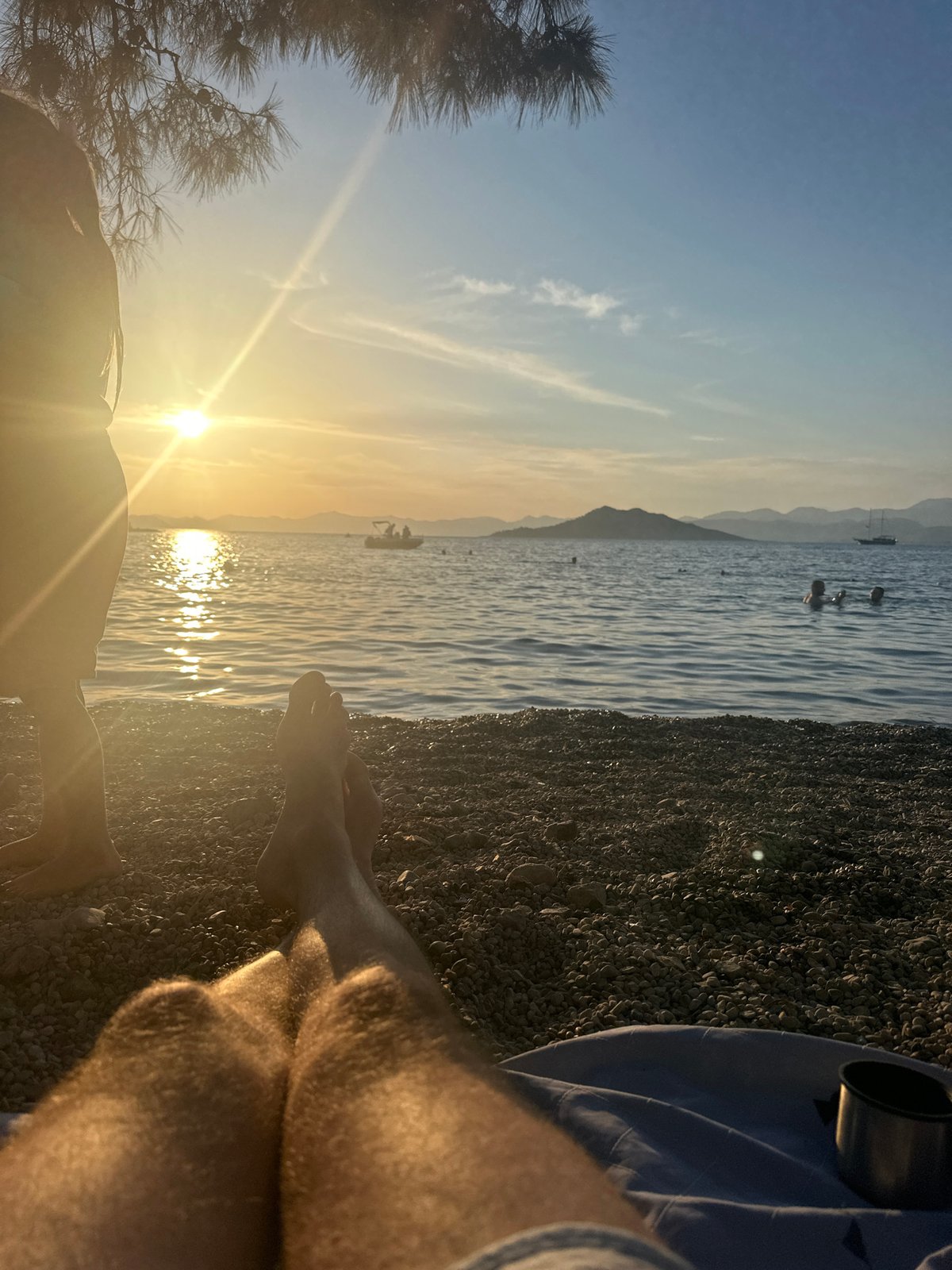 Golden hour sunset documented at Fethiye beach over 33 minutes