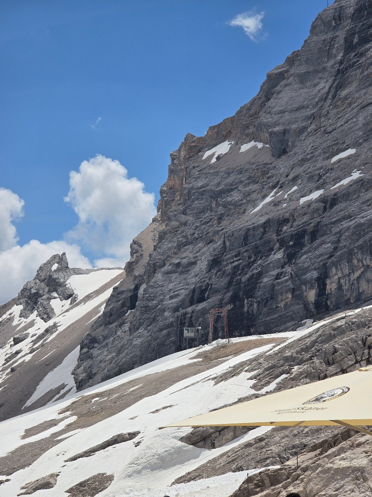 A June afternoon on the Zugspitze, Germany's highest peak