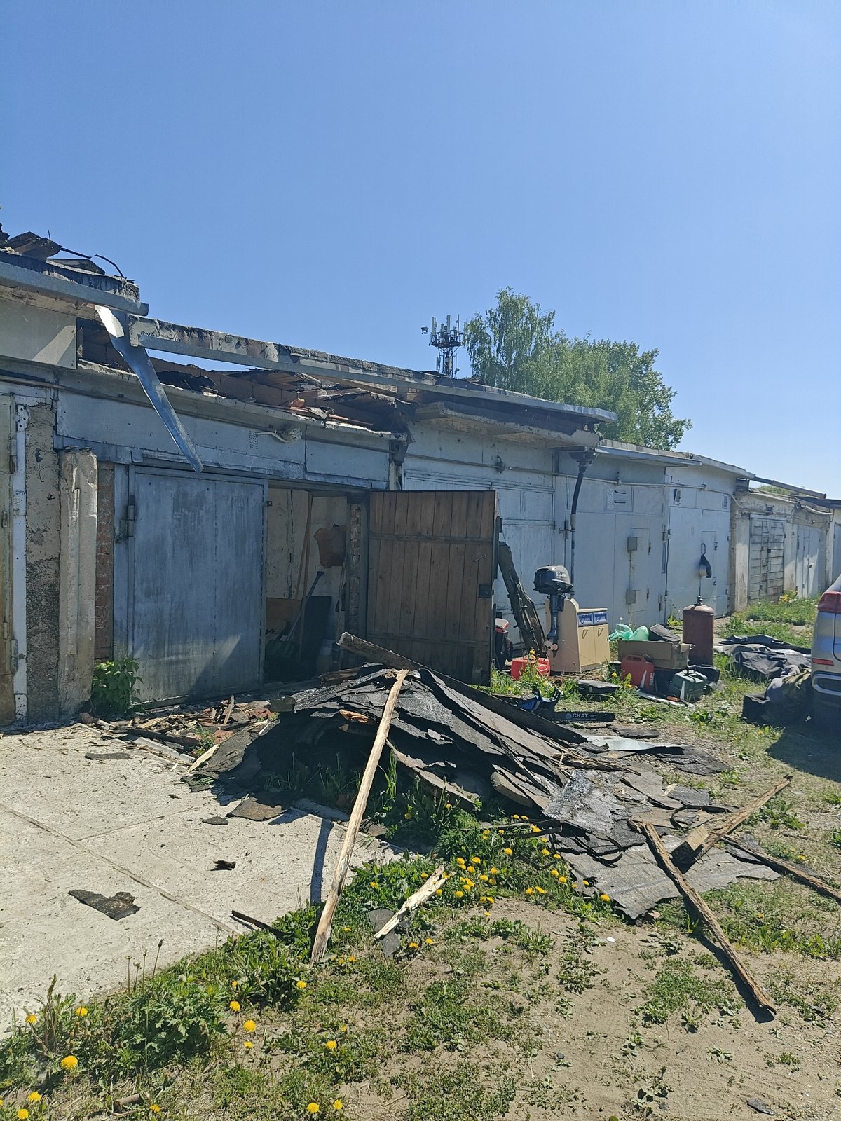 Building renovation work documented in Chaikovsky, Russia
