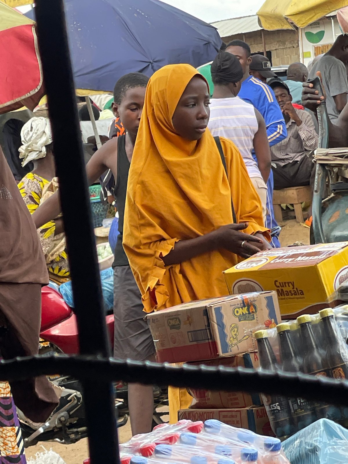 Market day and farmland scenes in Rafin Par, Nigeria