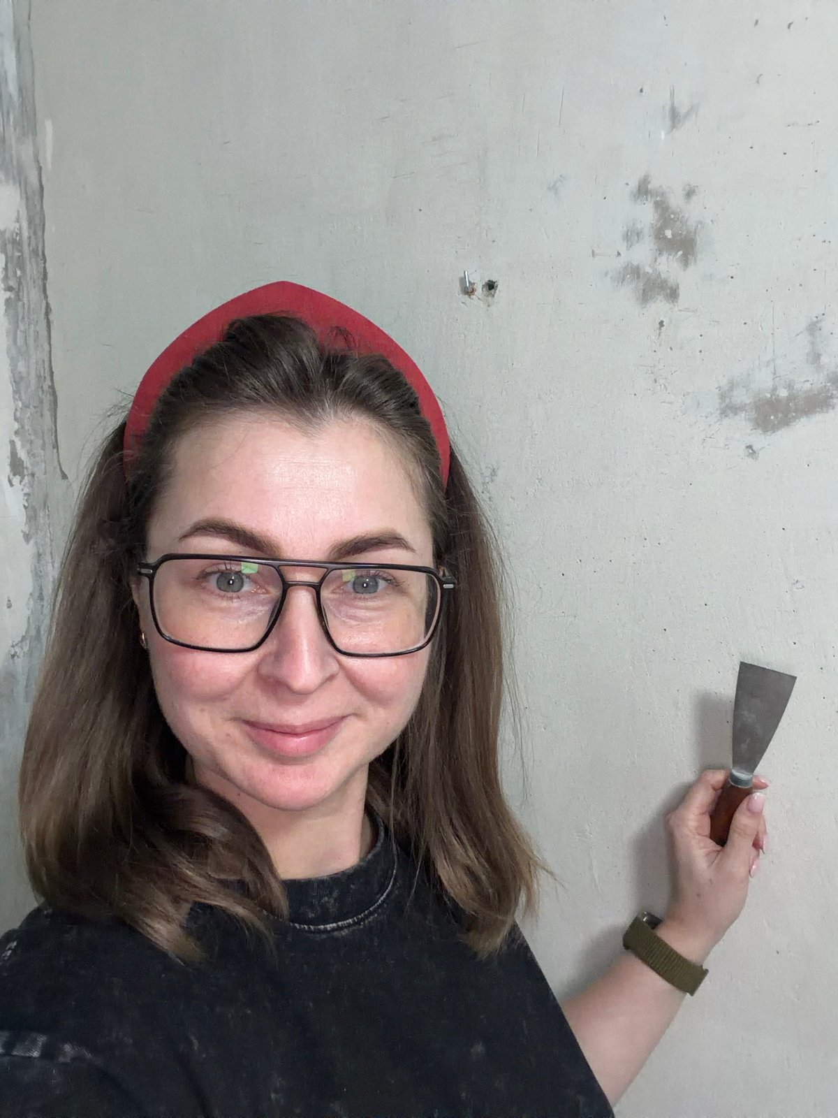 Home repair work underway in Dubovaya, Russia