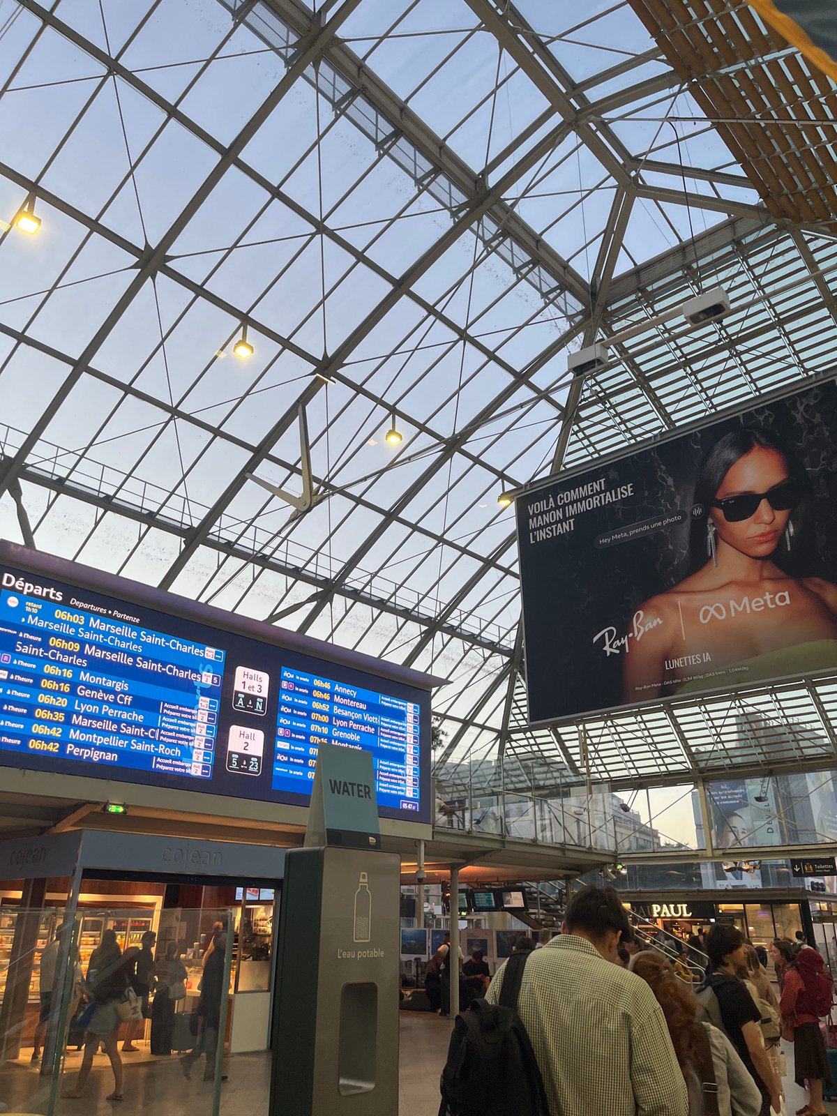 Early morning at Gare de Lyon, Paris