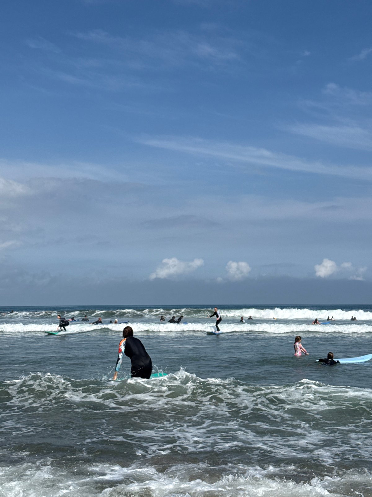 Early morning surf and skate activity documented in Kuta