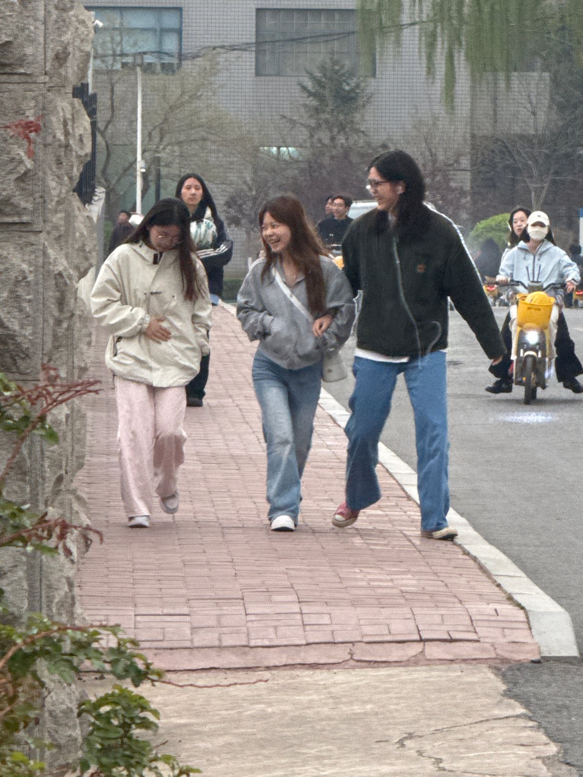 Casual street life documented across Chinese towns during morning hours