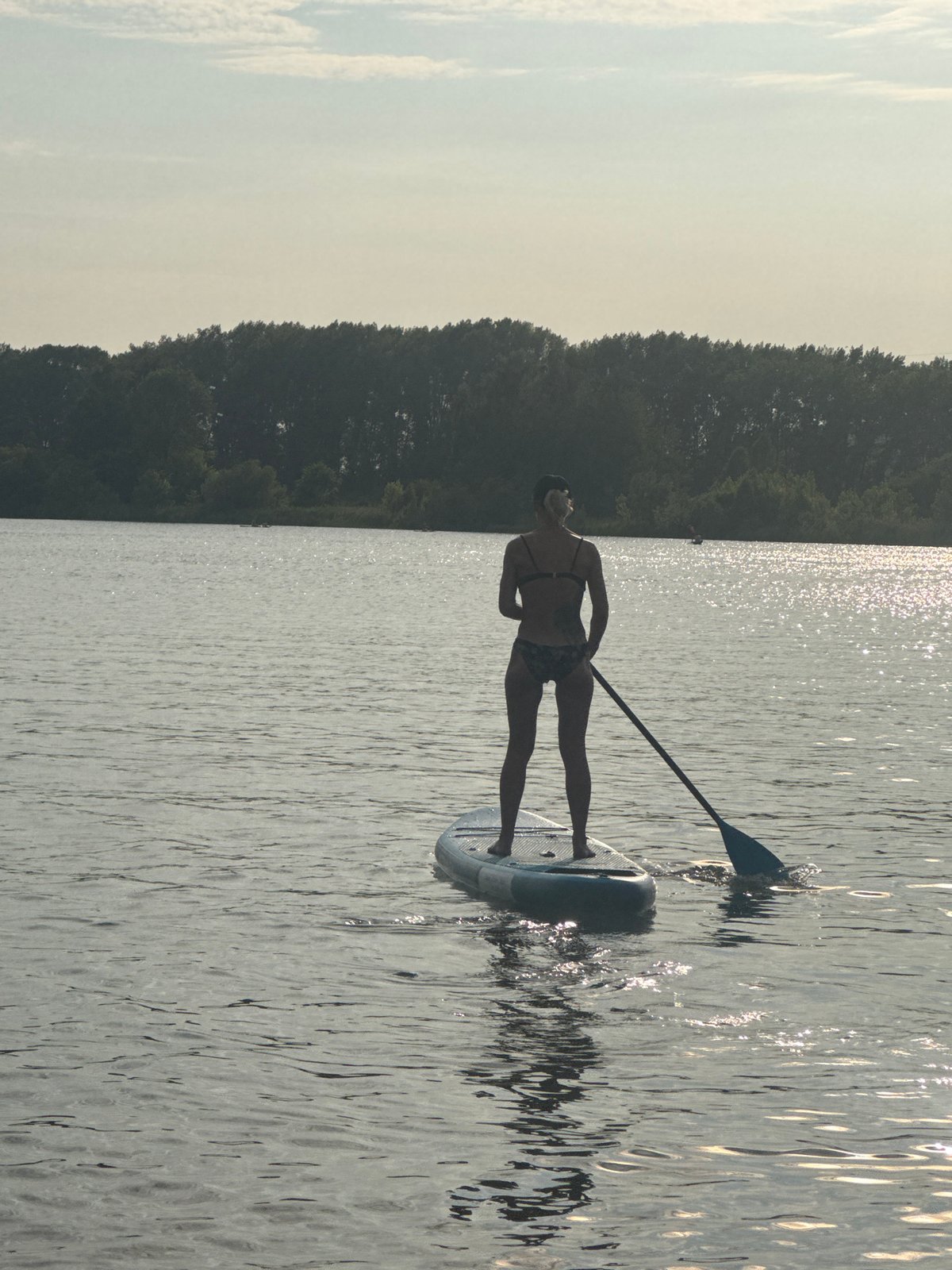 Lazy summer afternoon on a Kemerovo lake