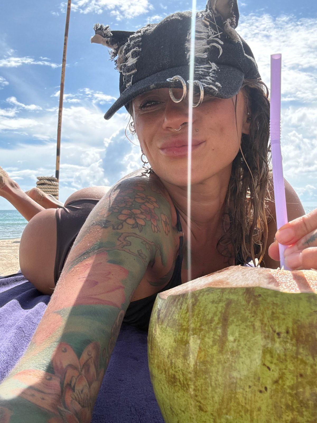 Lazy beach morning in Choeng Thale, watermelon and all