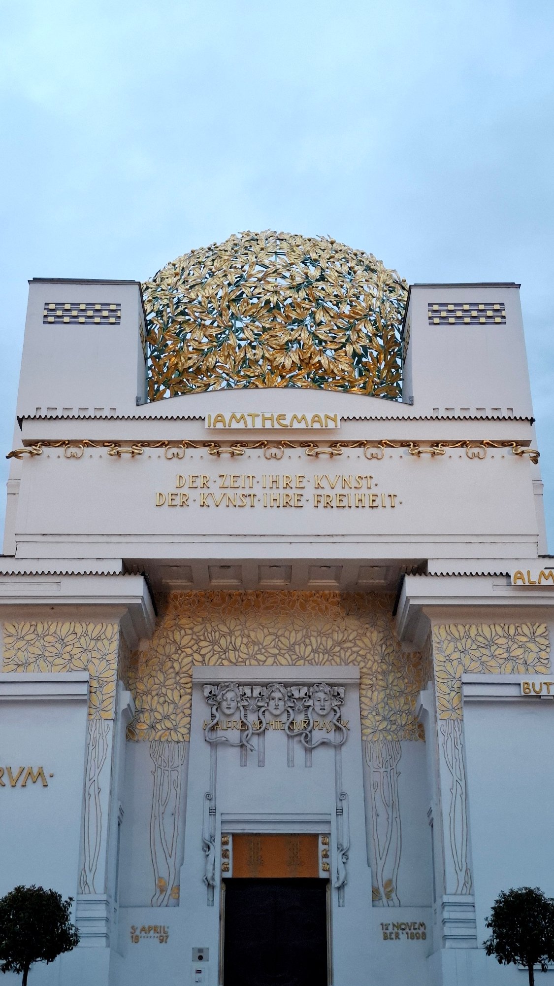 Vienna's Secession Building photographed from low angle perspective