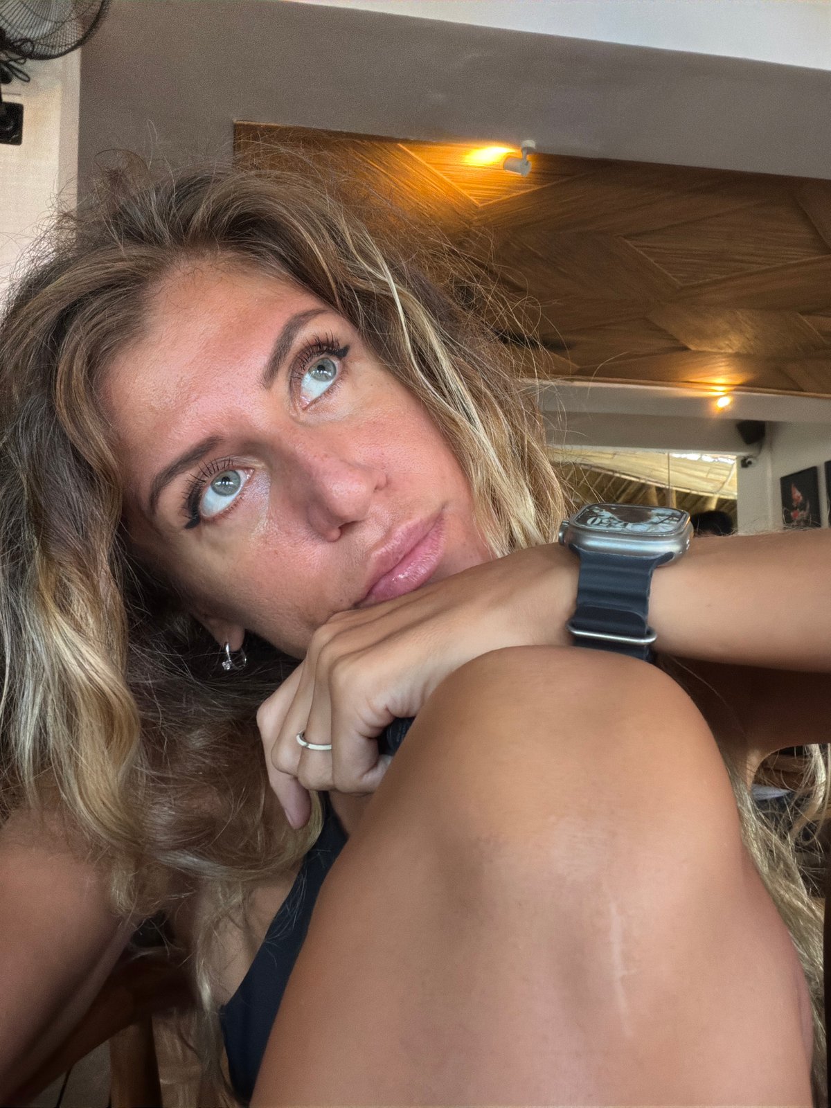 Lazy morning session at a North Kuta beachside bar