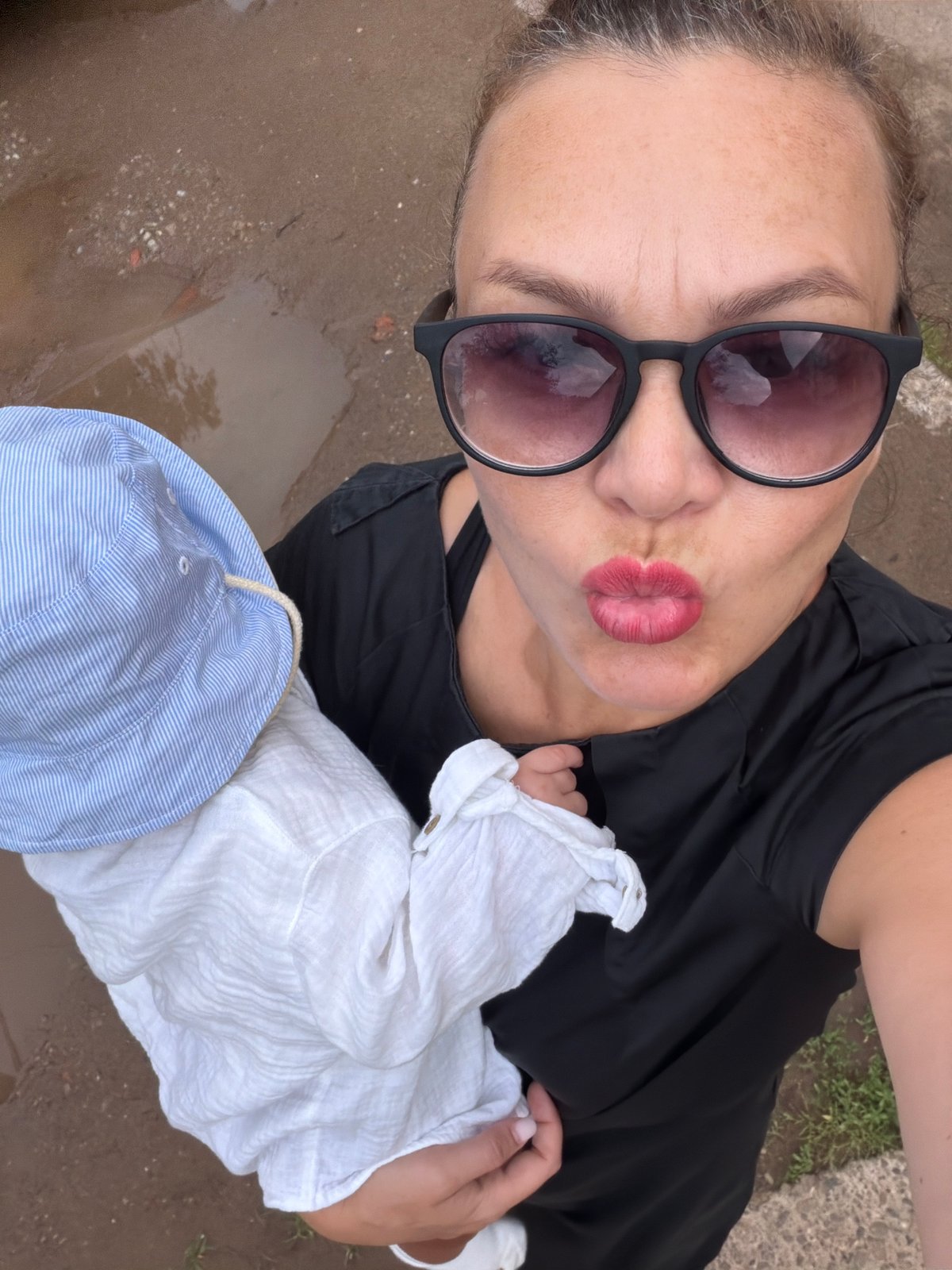 Summer stroll in Chaikovsky with flowers, a baby, and selfies