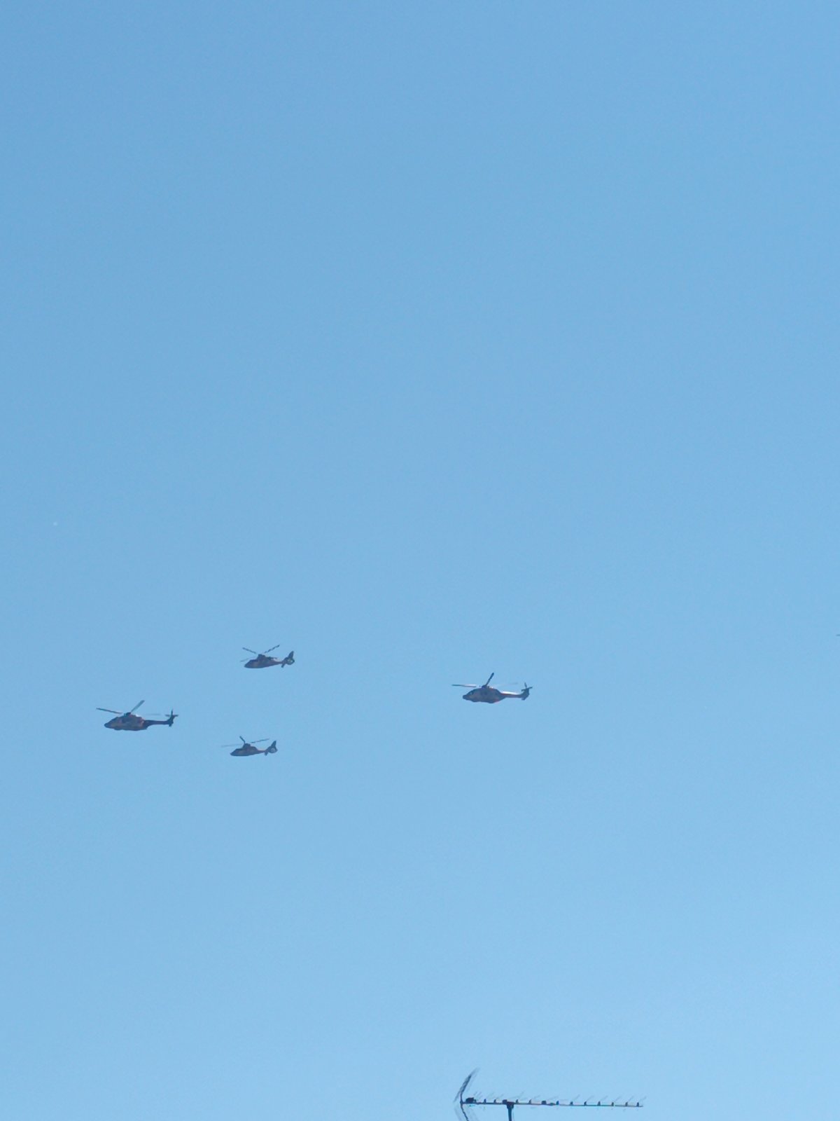 Military aircraft fly in formation over Paris ahead of Bastille Day