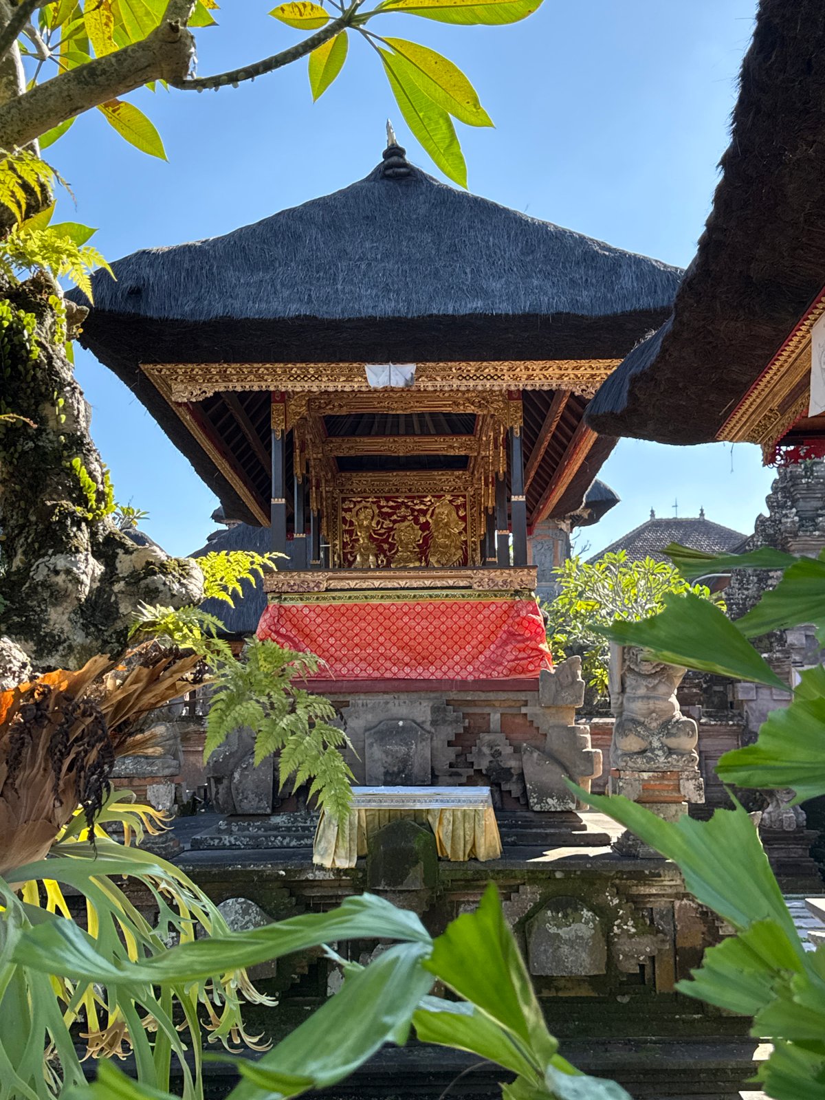 Inside a Balinese temple complex in Ubud, Bali