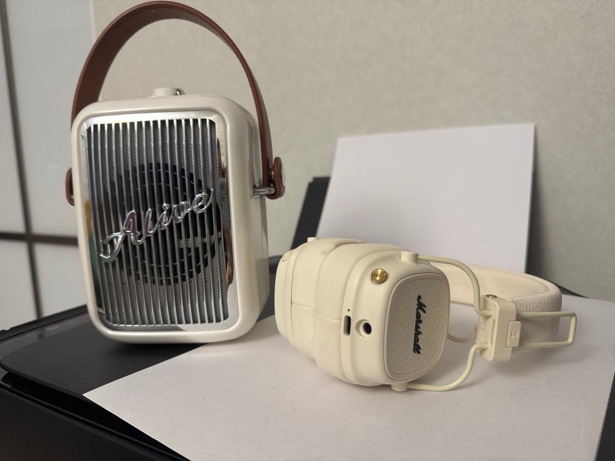 Audio gear, a face close-up, and glowing lights in Kaliningrad
