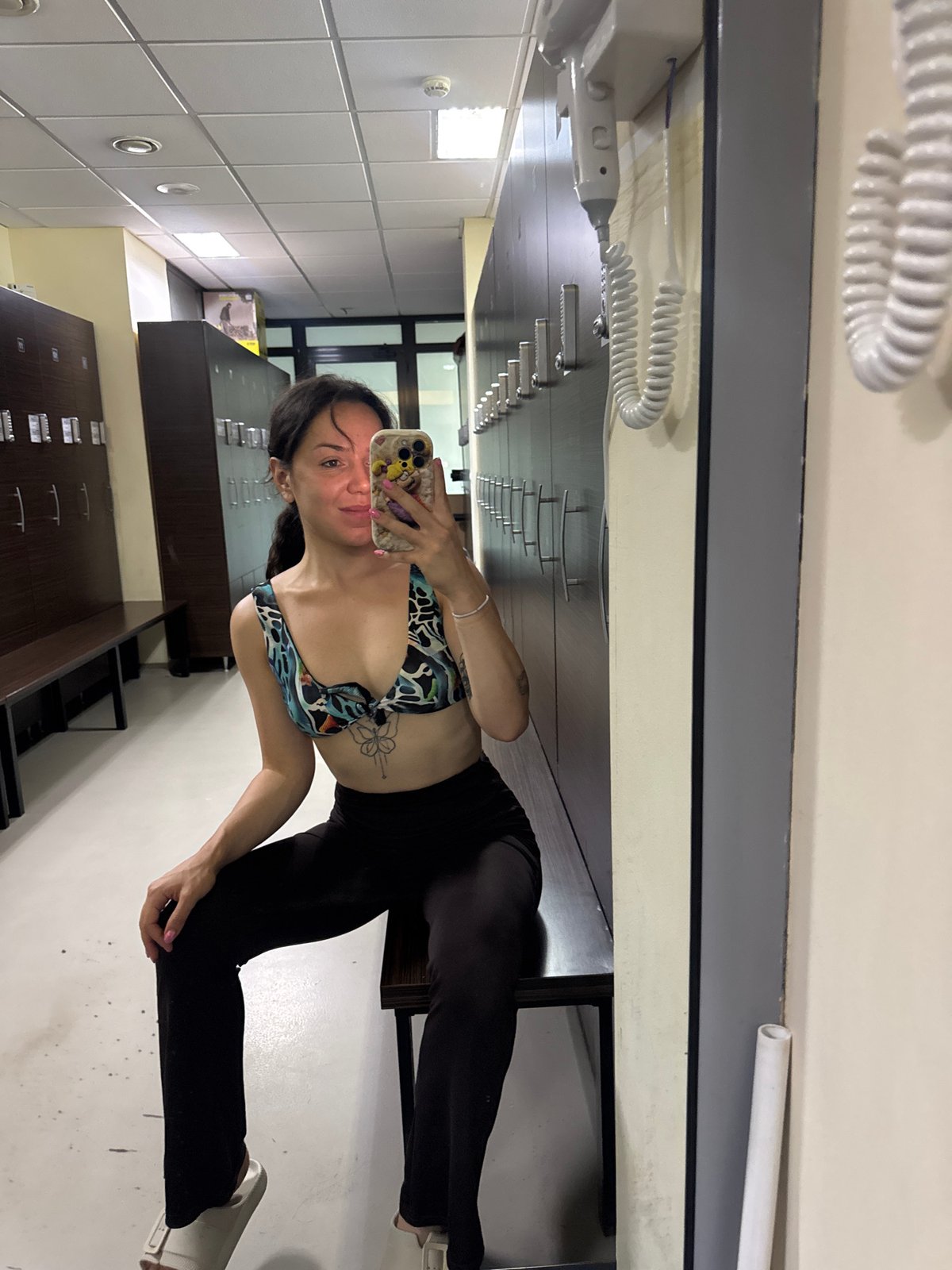 Locker room mirror selfies at a Burgas beach or gym