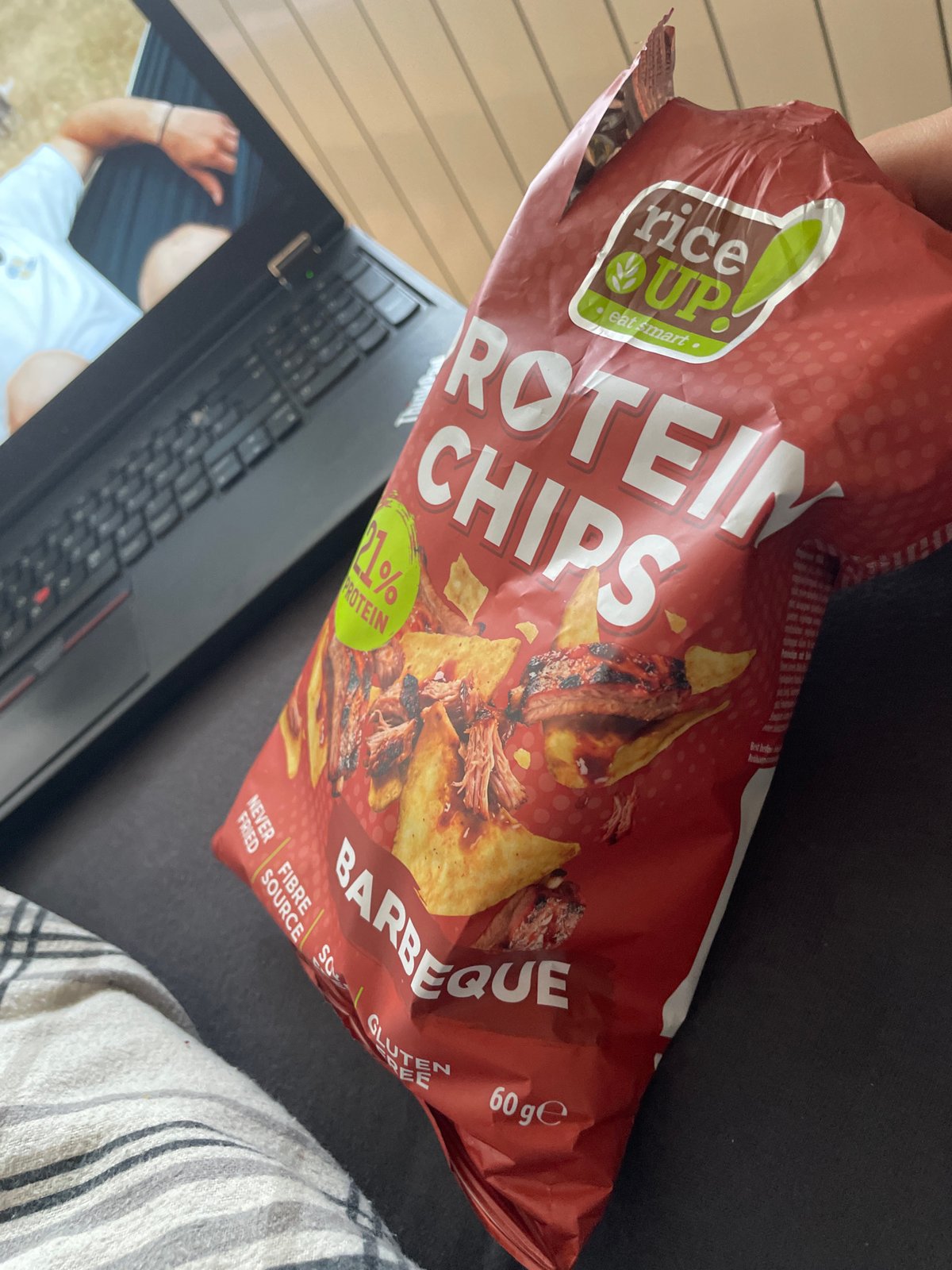 Barbecue protein chips get the snack content treatment