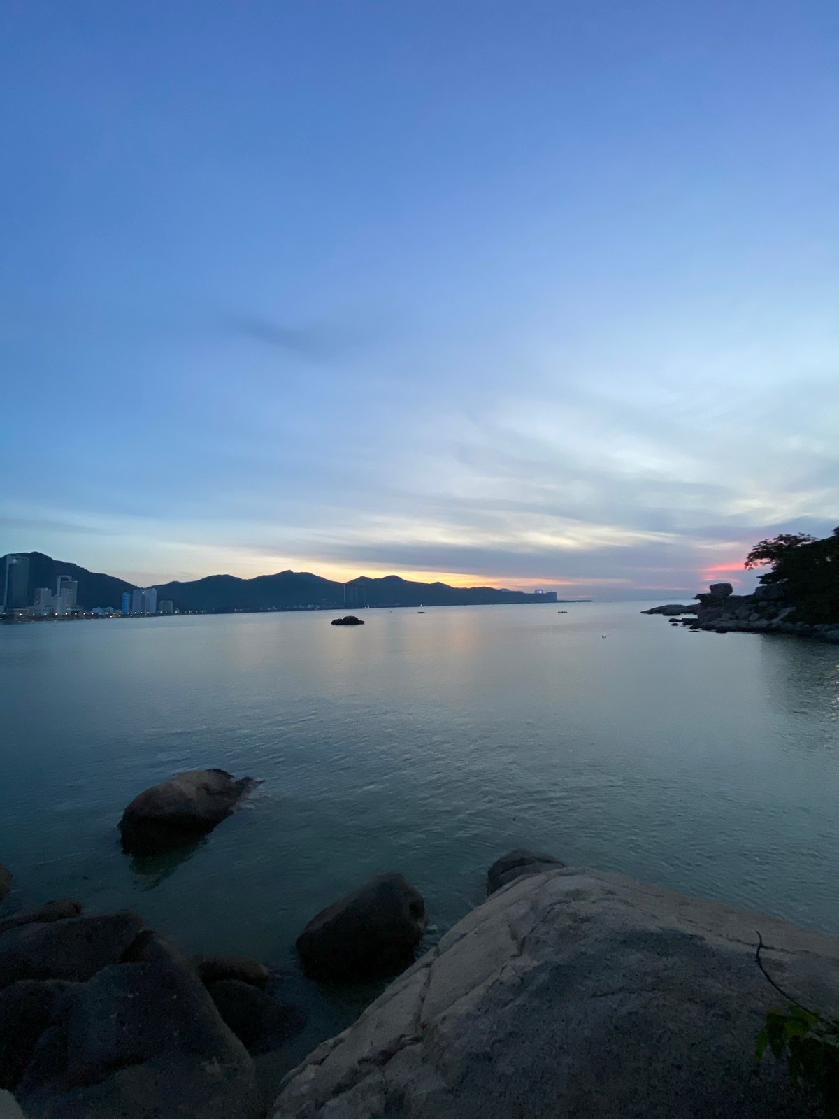 Yoga on Nha Trang beach at sunset
