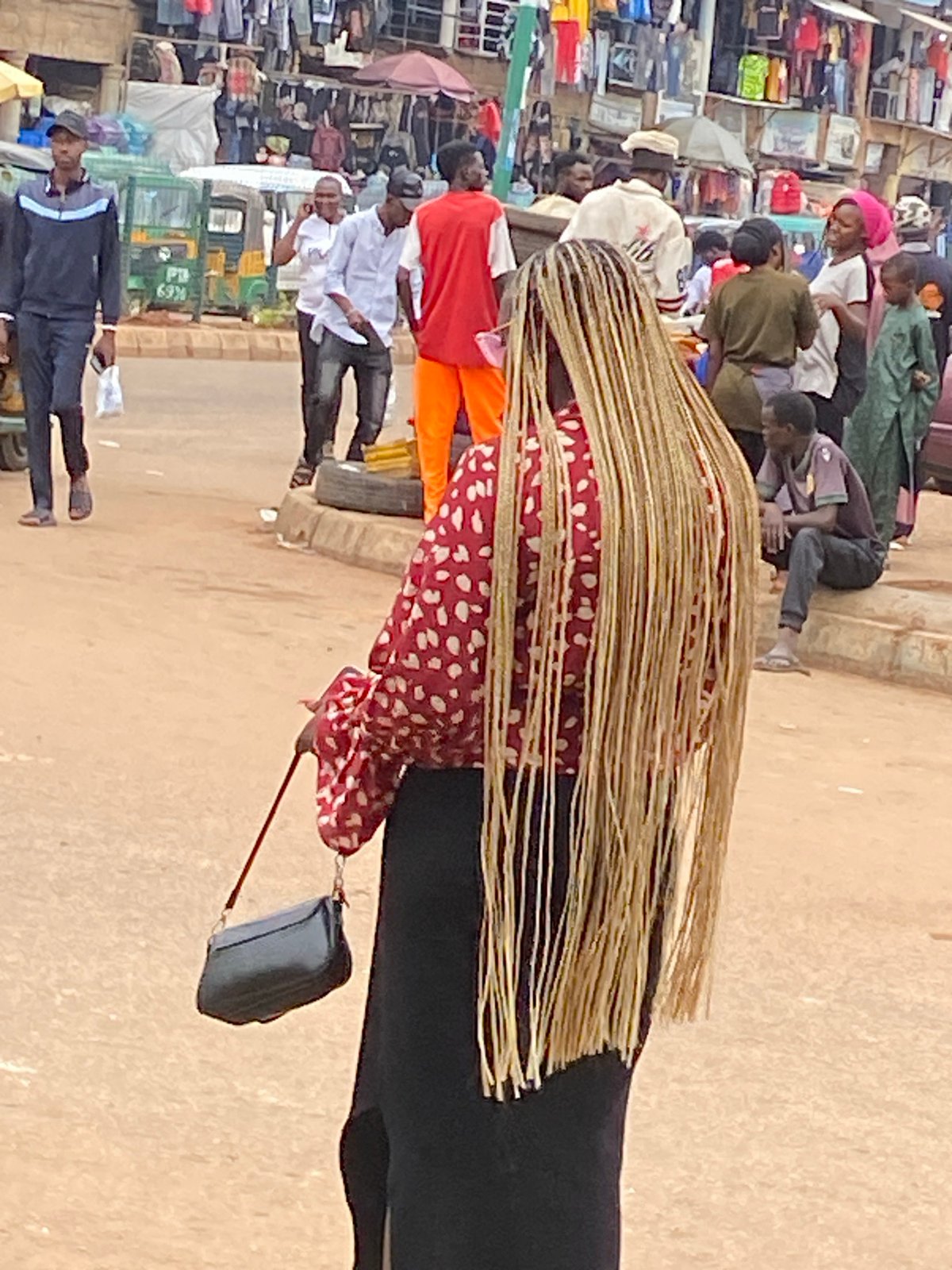 Busy marketplace scenes from Bukuru, Nigeria captured mid-June