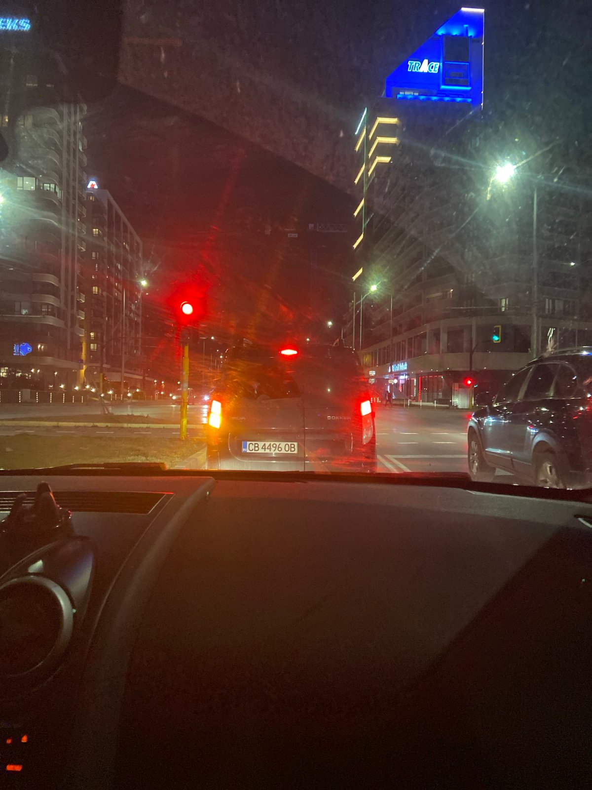 Evening street scenes and interior spaces documented in Sofia