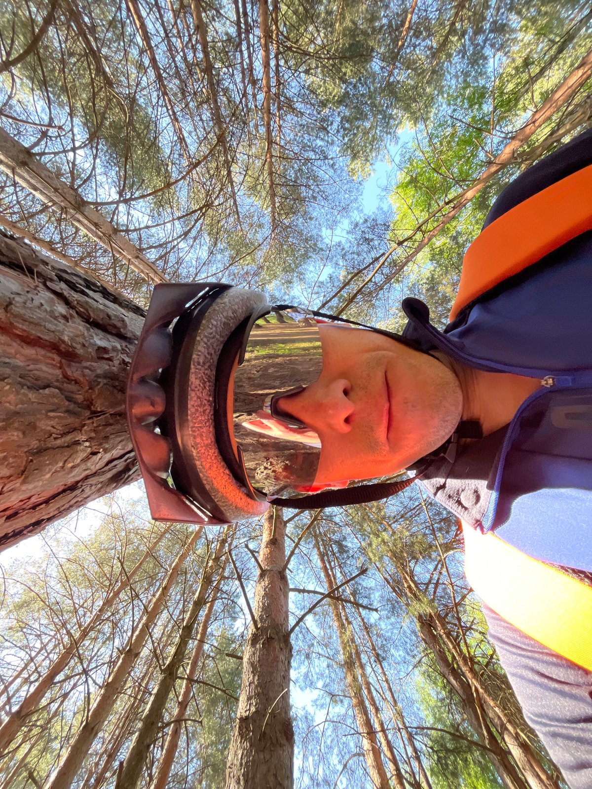 Cyclist documents forest ride near Chaikovsky, Russia