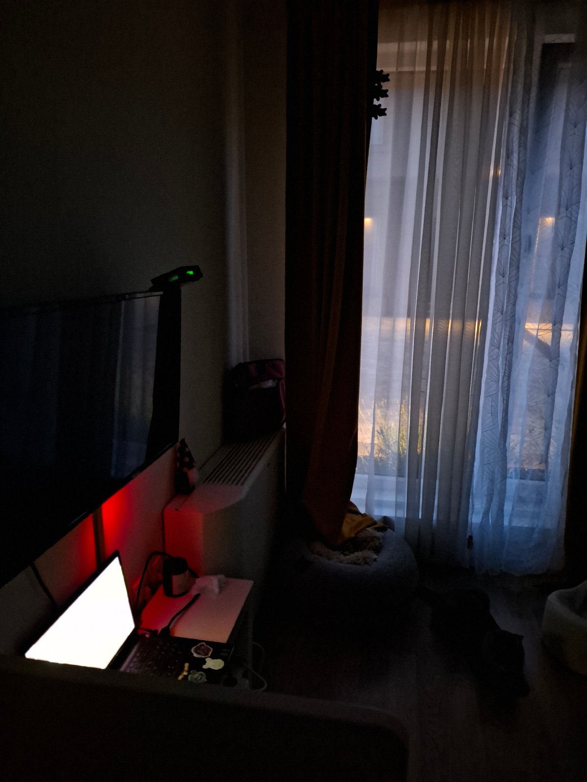 Late night domestic moments captured in Zemun apartment