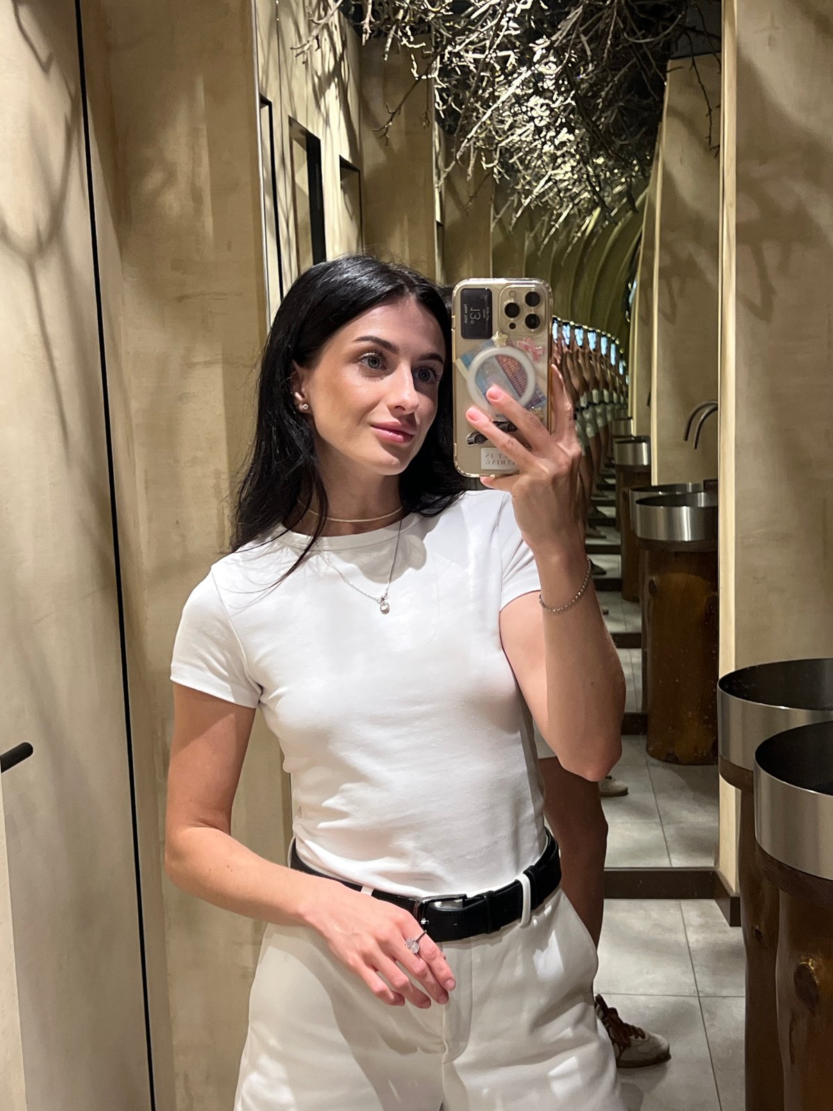 Afternoon stop at a Lviv bar, with restroom selfies.