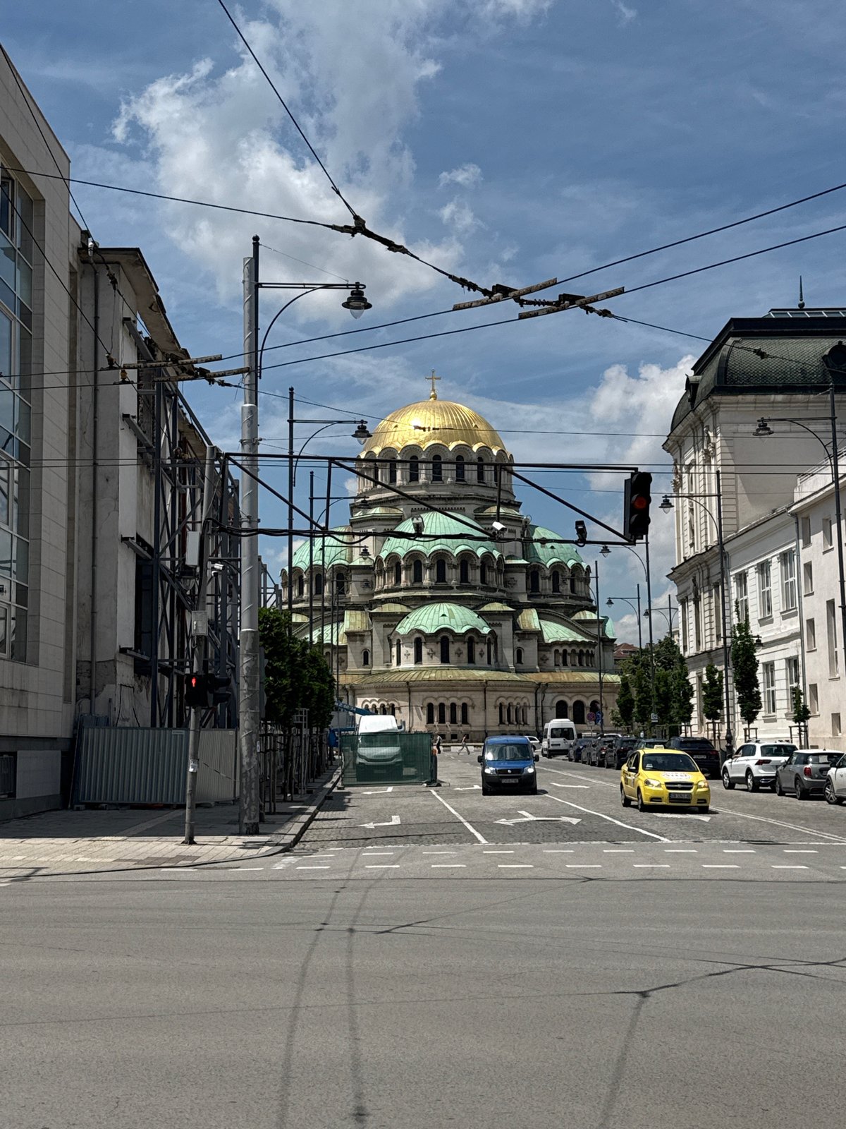 Morning walking tour documents central Sofia landmarks and streetscapes